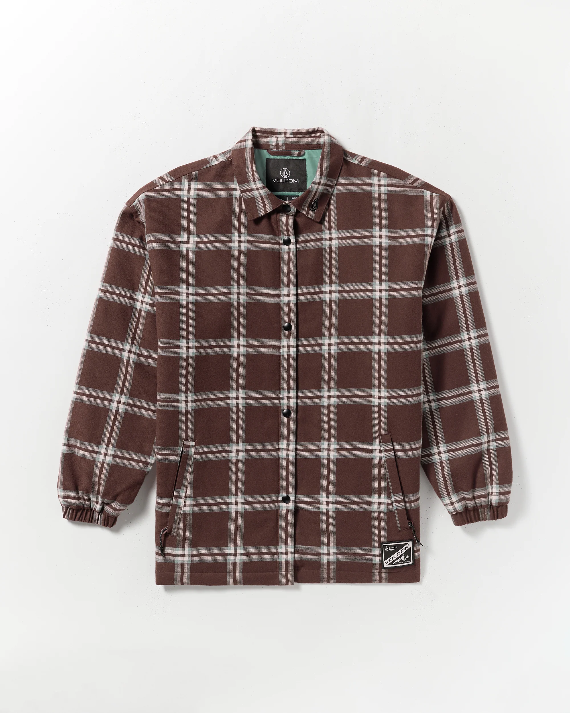 Insulated Riding Flannel Jacket - Oxblood - Image 6