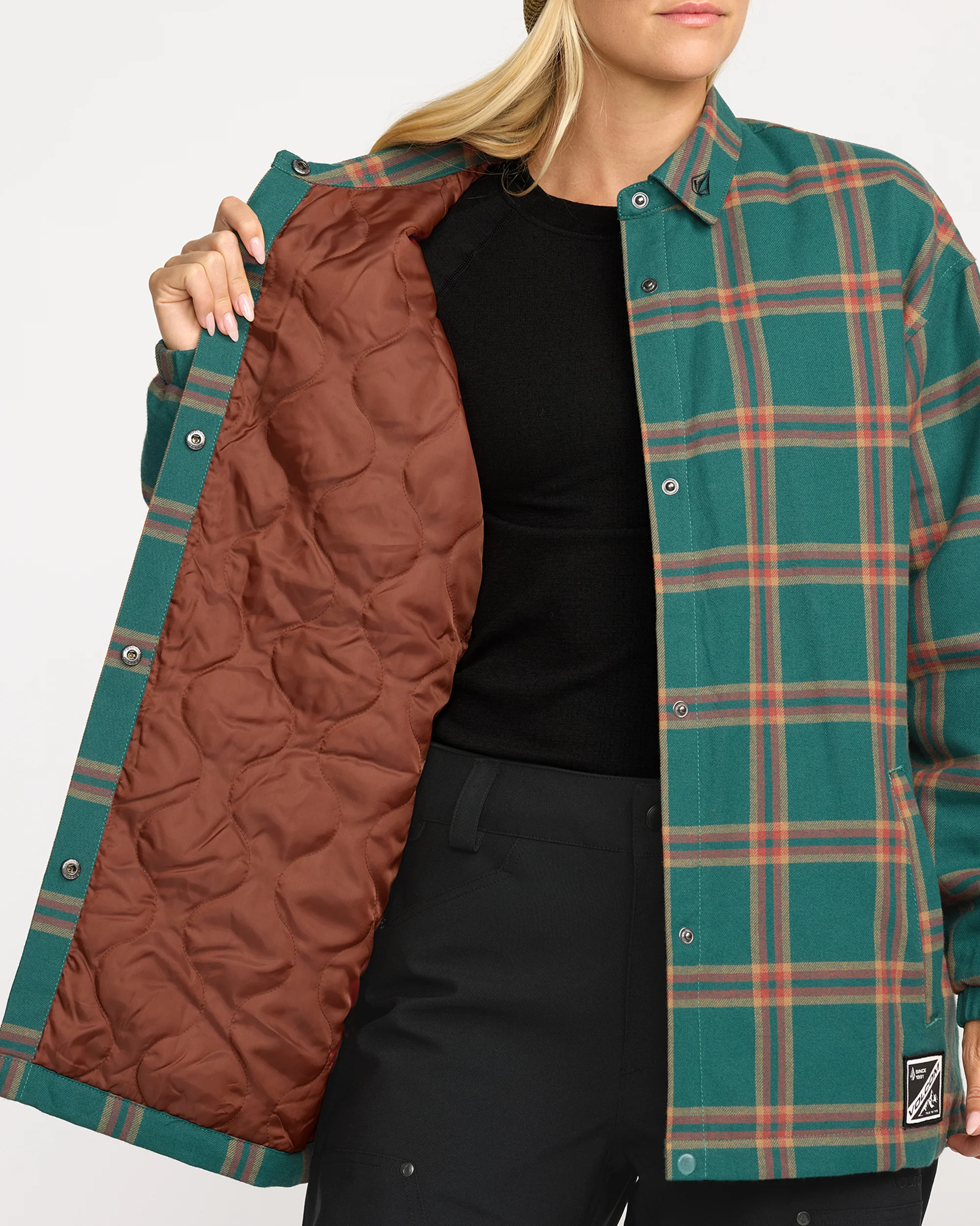 Insulated Riding Flannel Jacket - Atlantic Deep - Image 6