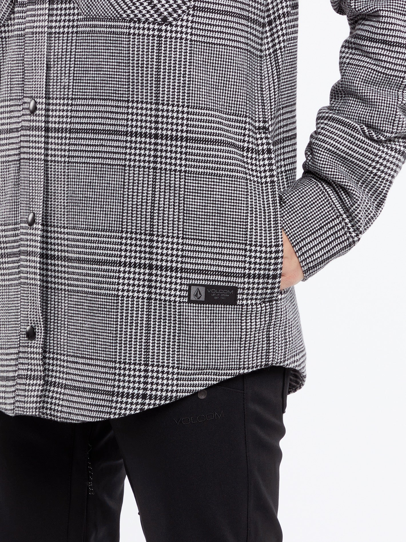 Insulated Flannel Jacket - MOONBEAM - Image 5