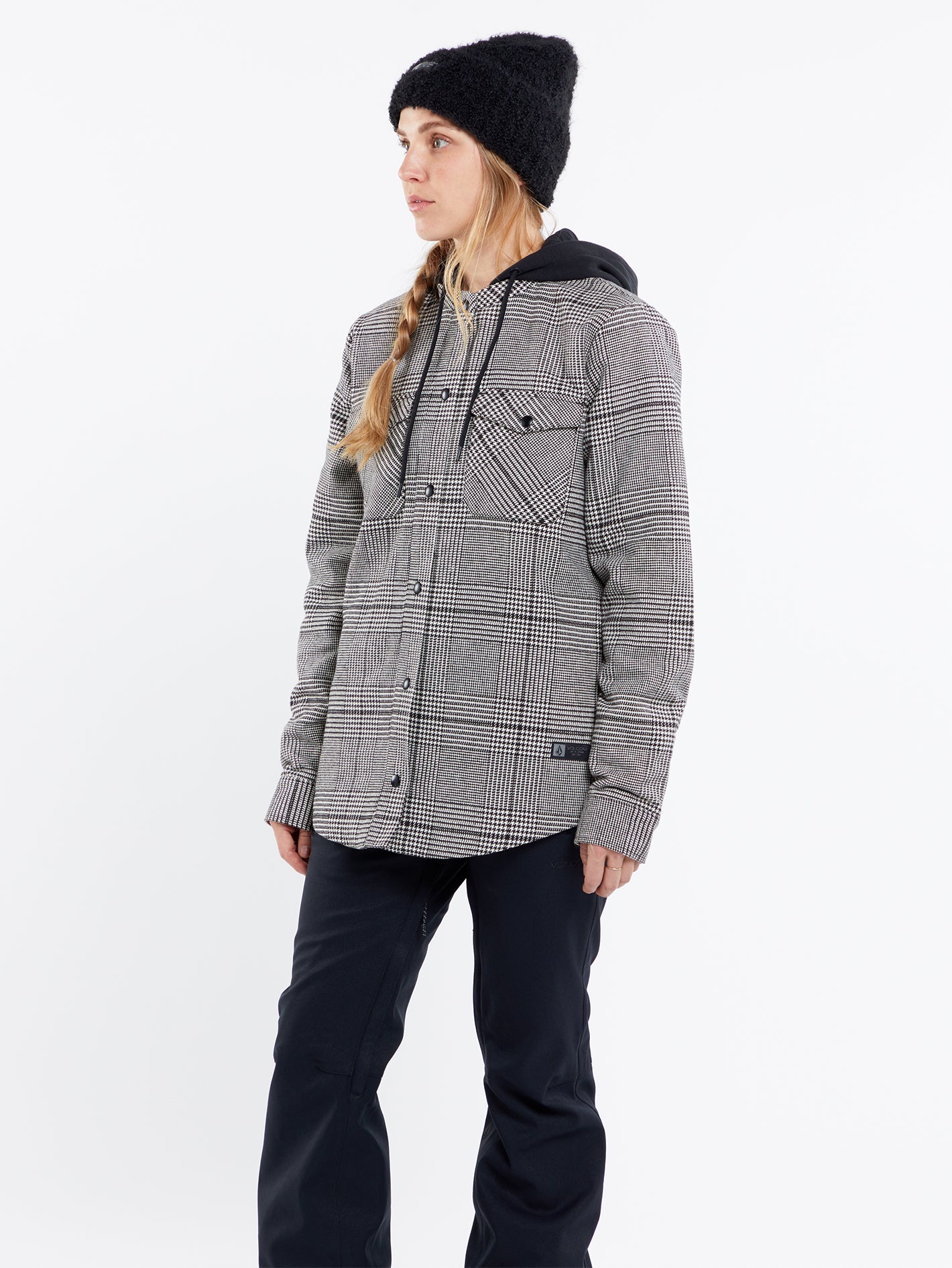 Insulated Flannel Jacket - MOONBEAM - Image 8