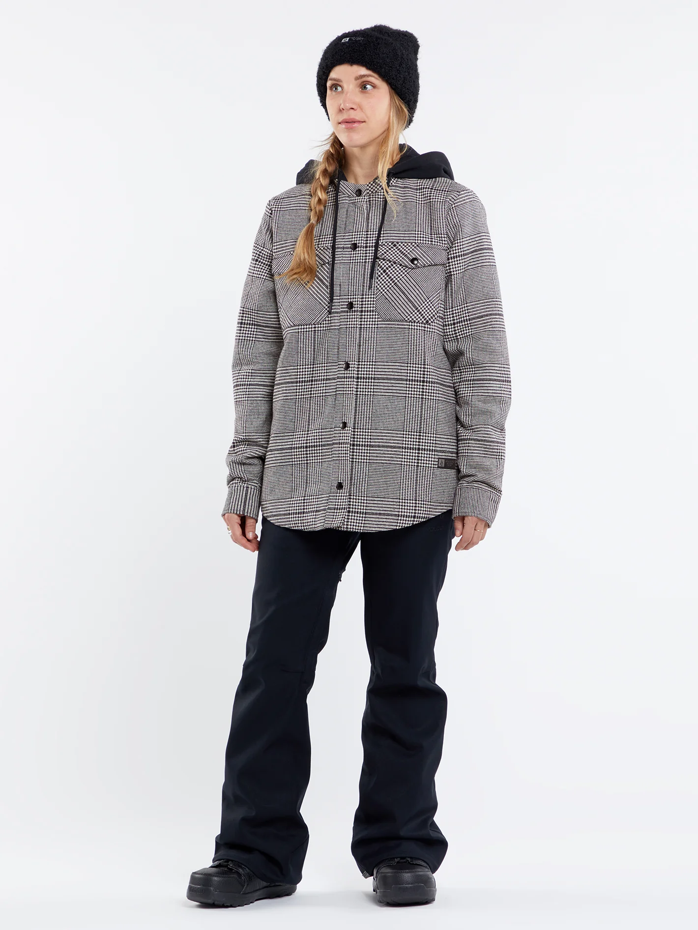 Insulated Flannel Jacket - MOONBEAM - Image 9