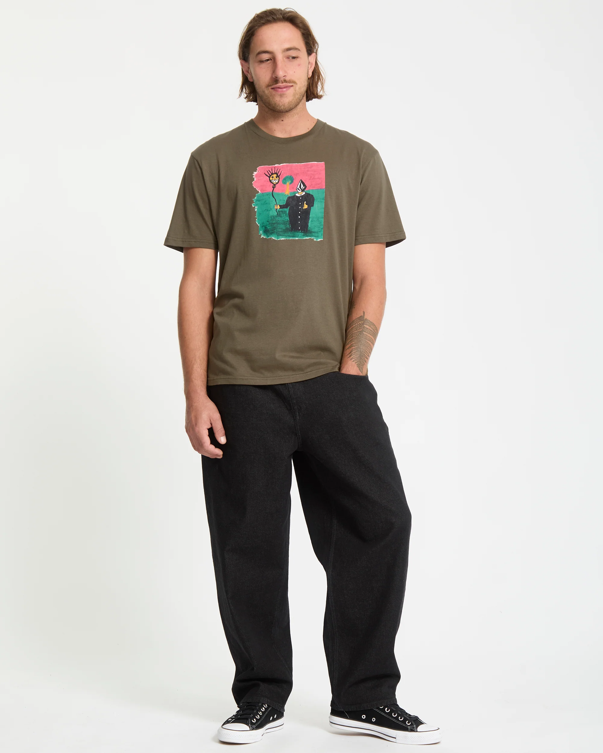 Issam T-Shirt - Sage Leaf - Image 5