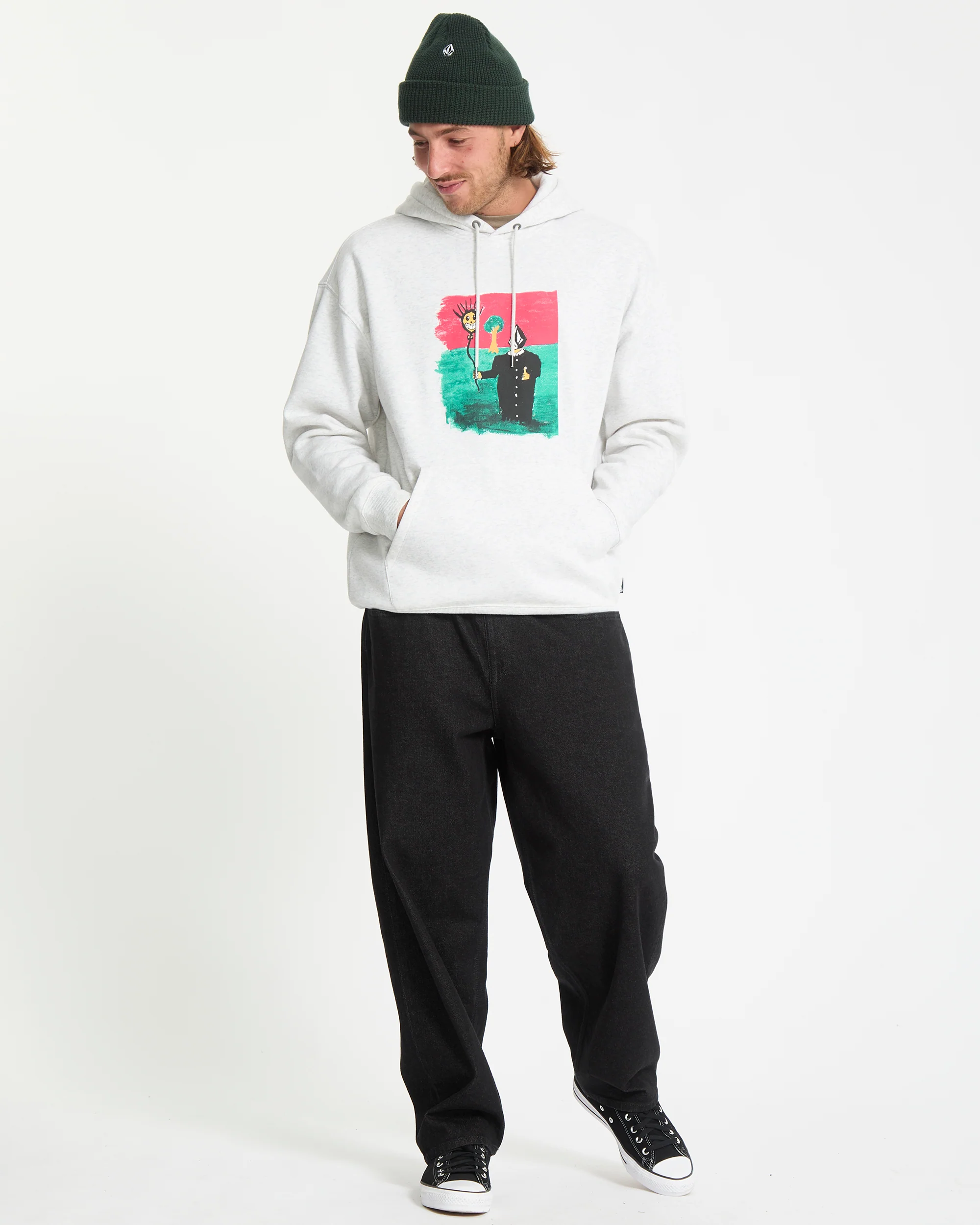 Issam Hoodie - Bone Heather - Image 7