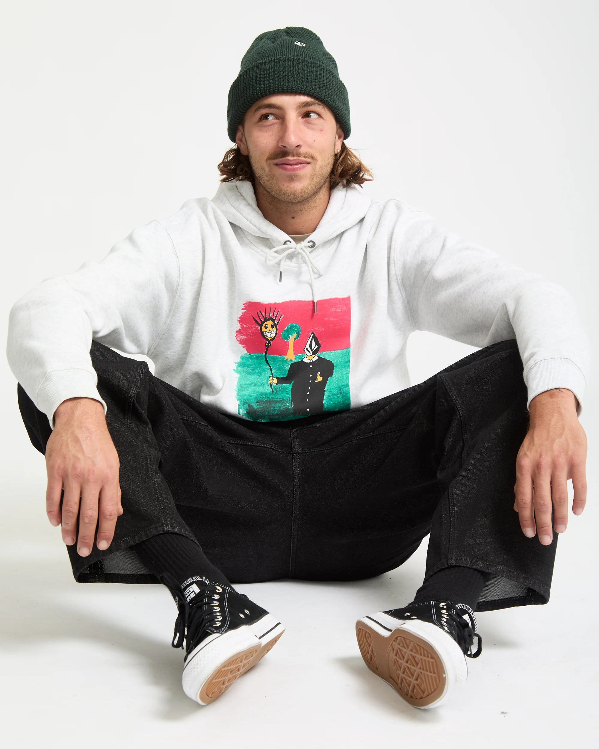 Issam Hoodie - Bone Heather - Image 8