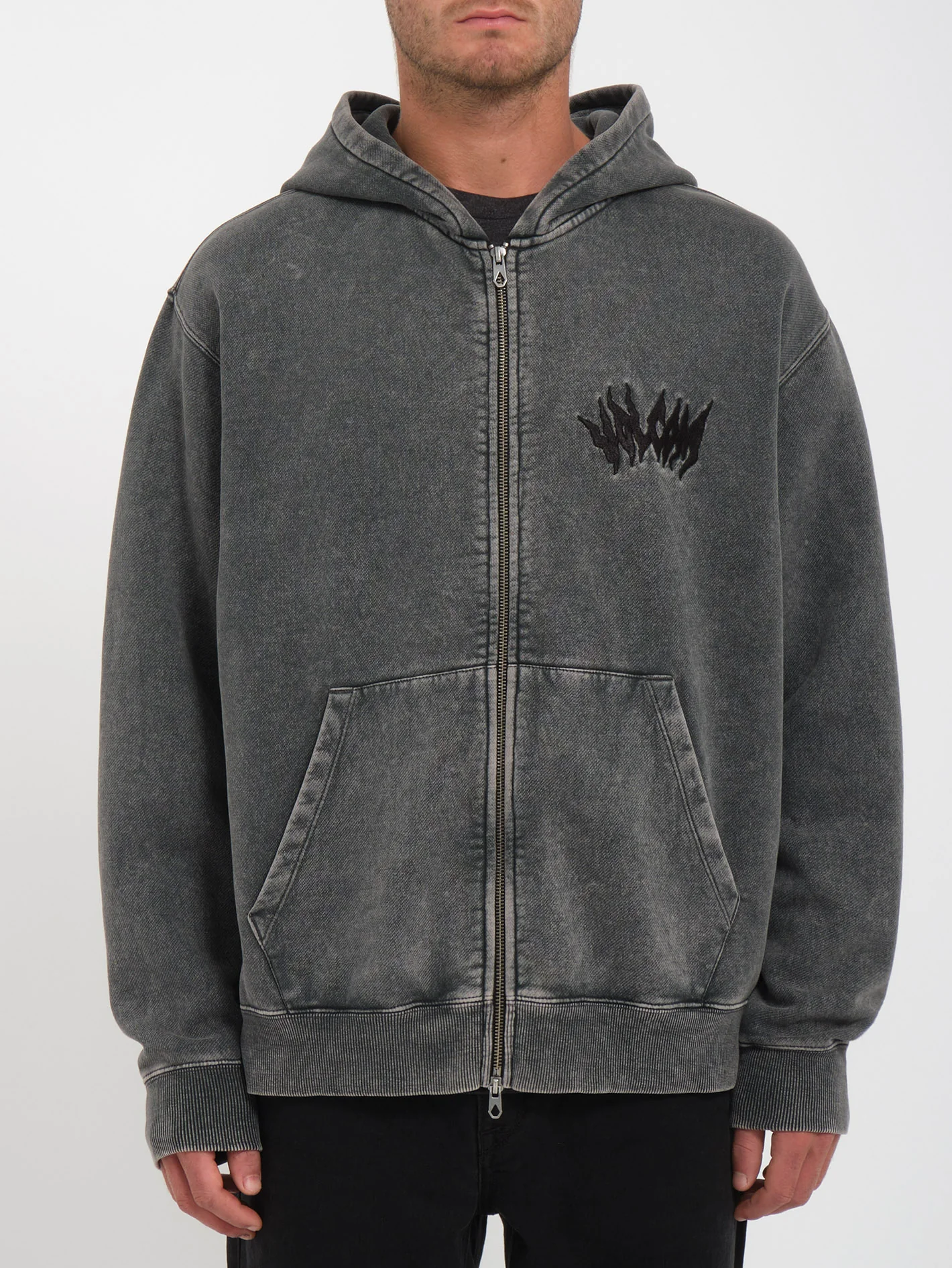 Issanka Zip Hoodie - BLACK