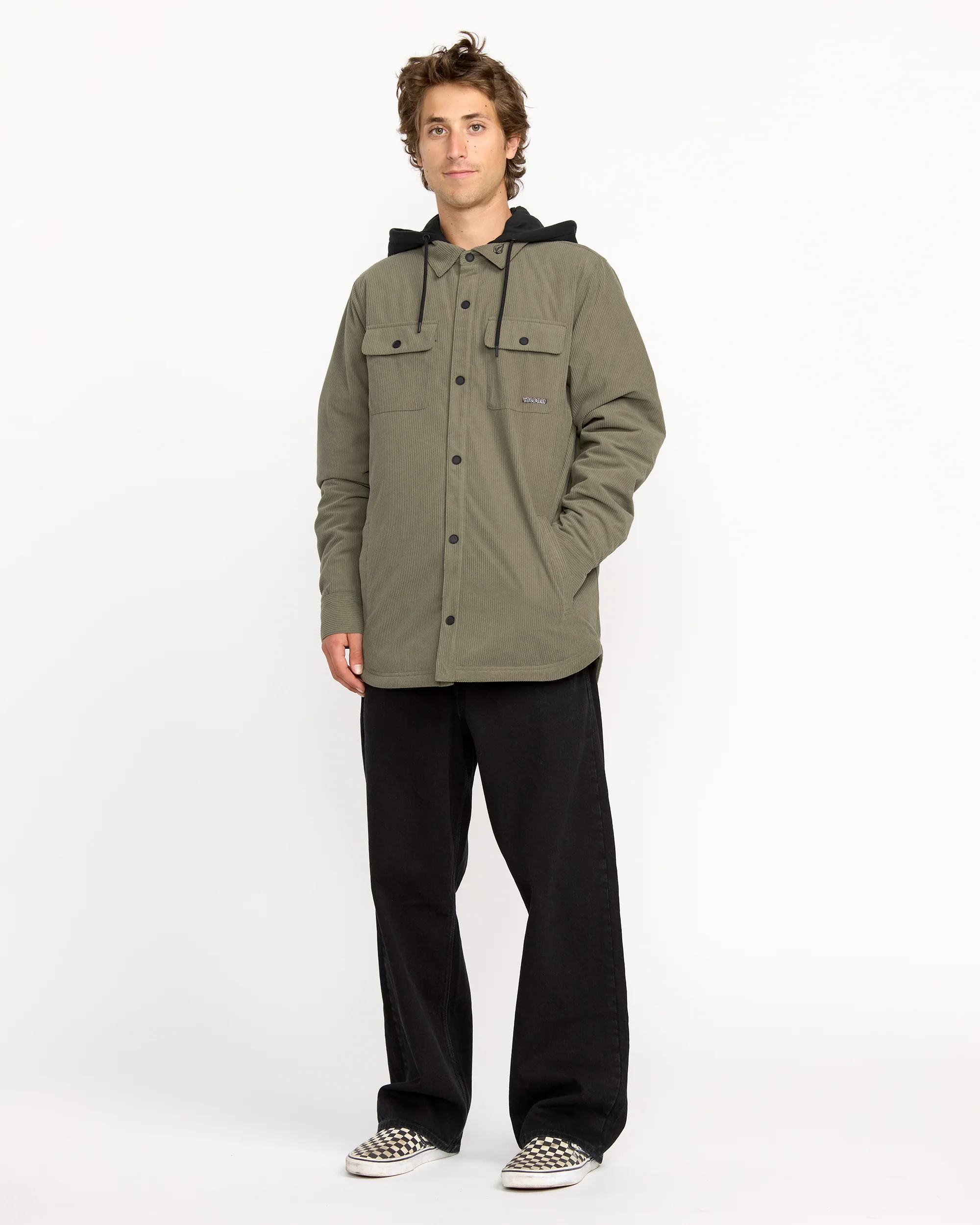 Kenson Insulated Flannel Jacket - Military - Image 7