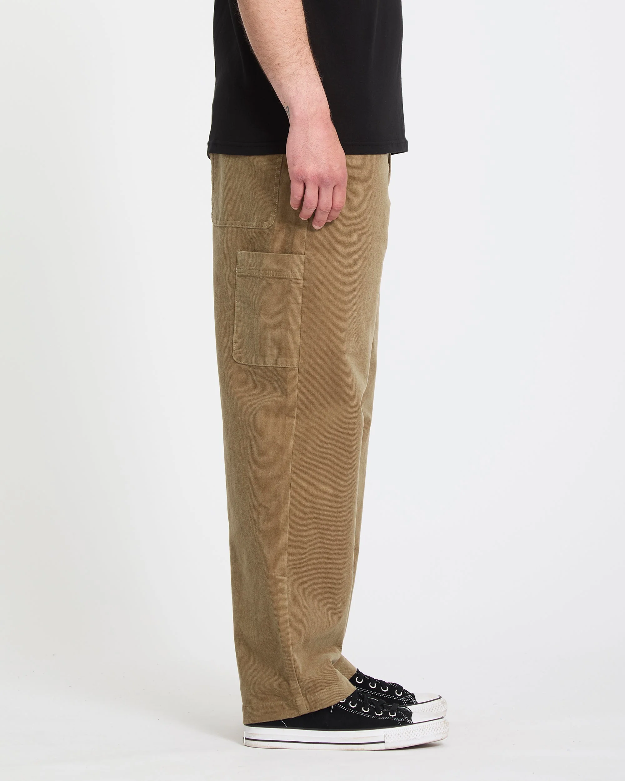 Kraftsman Corduroy Trousers - Dark Khaki - Image 4