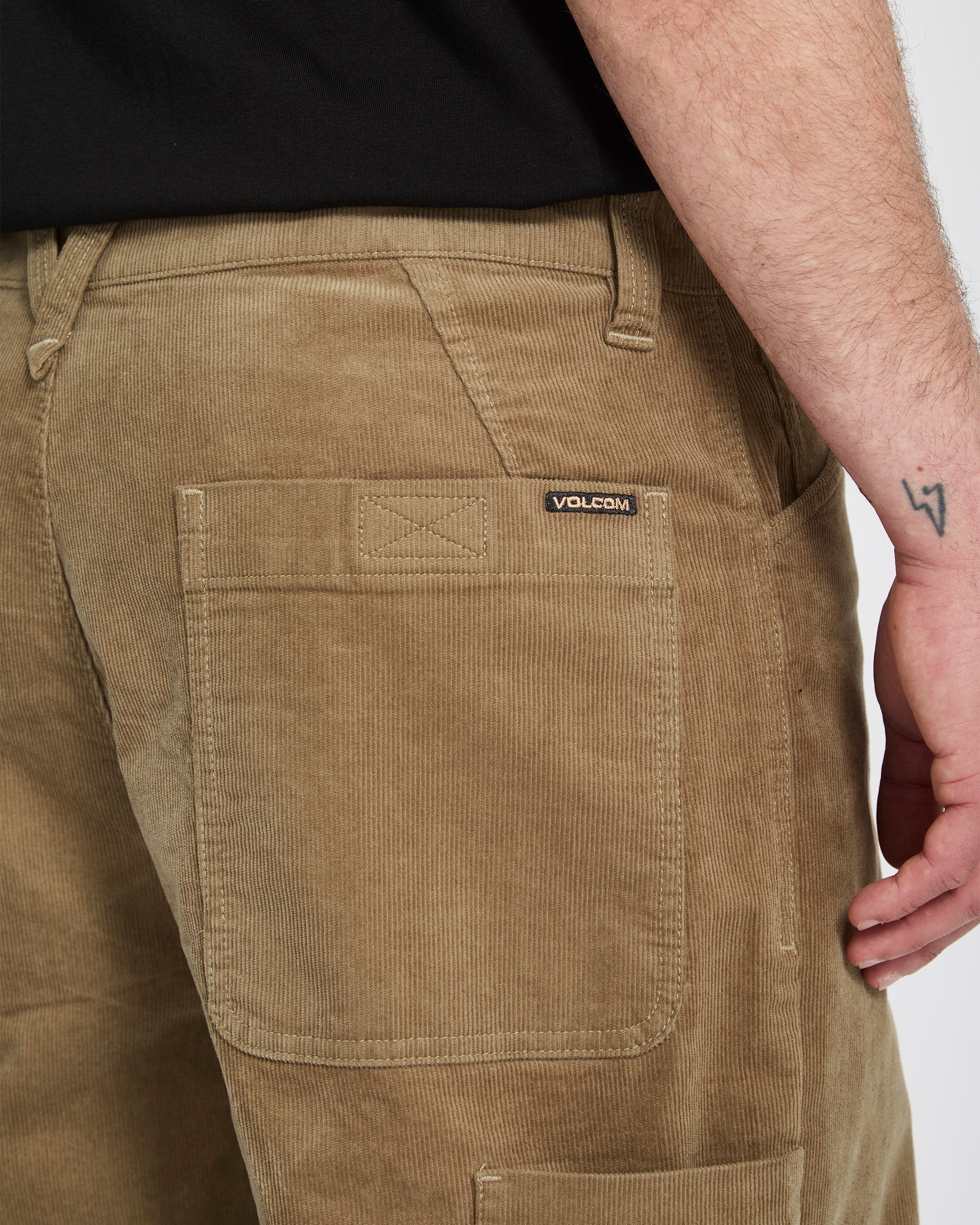 Kraftsman Corduroy Trousers - Dark Khaki - Image 5