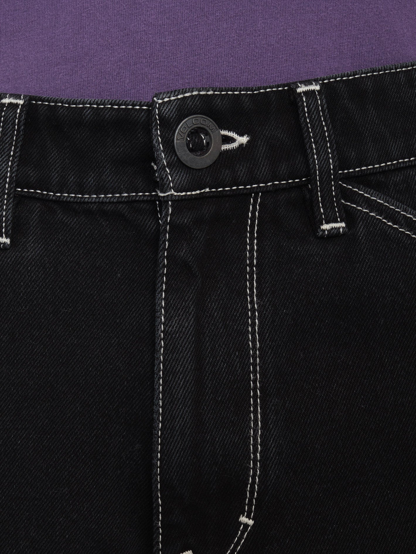 Labored Denim Utility Short - BLACK - Image 3