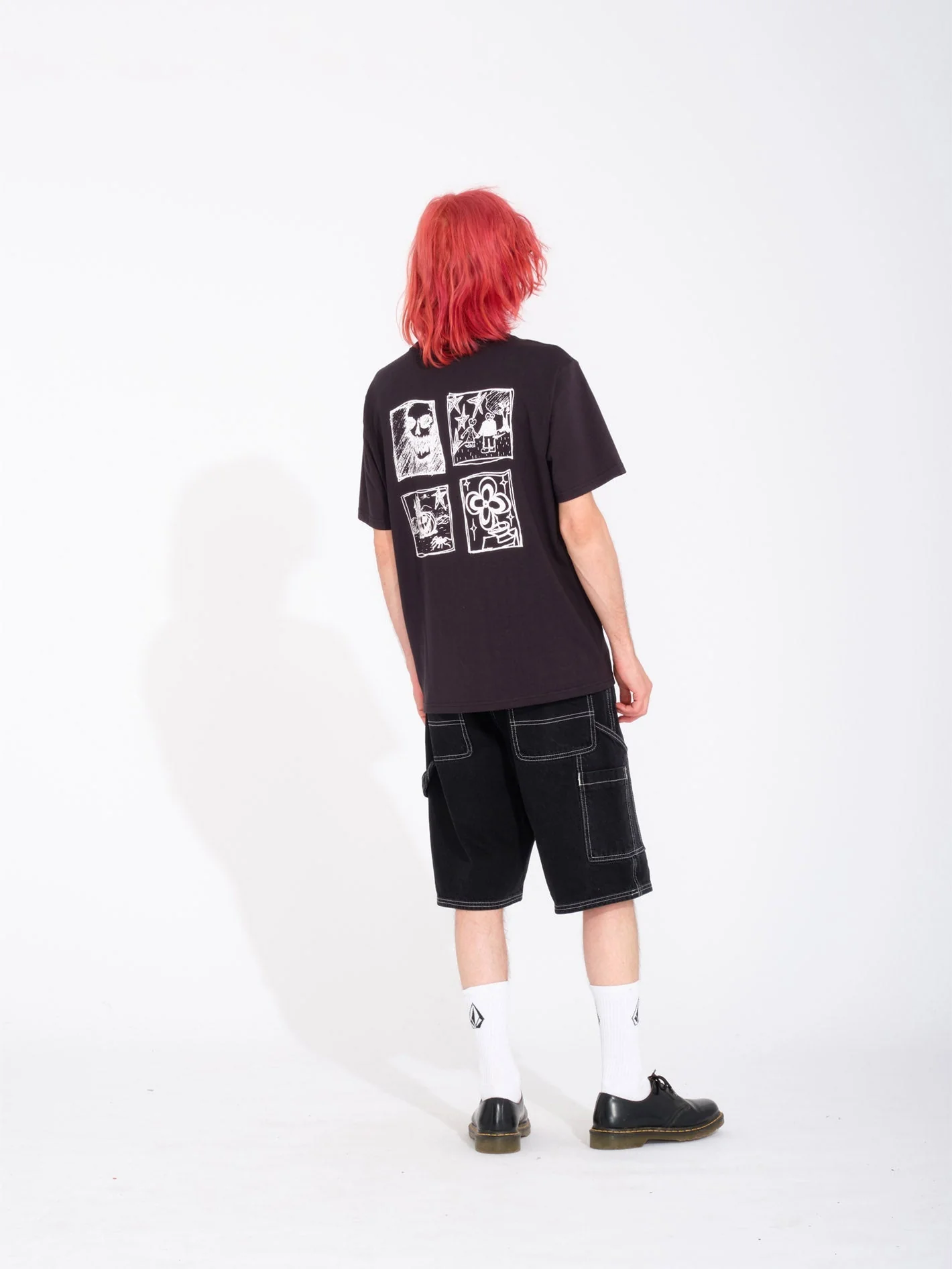 Labored Denim Utility Short - BLACK - Image 4