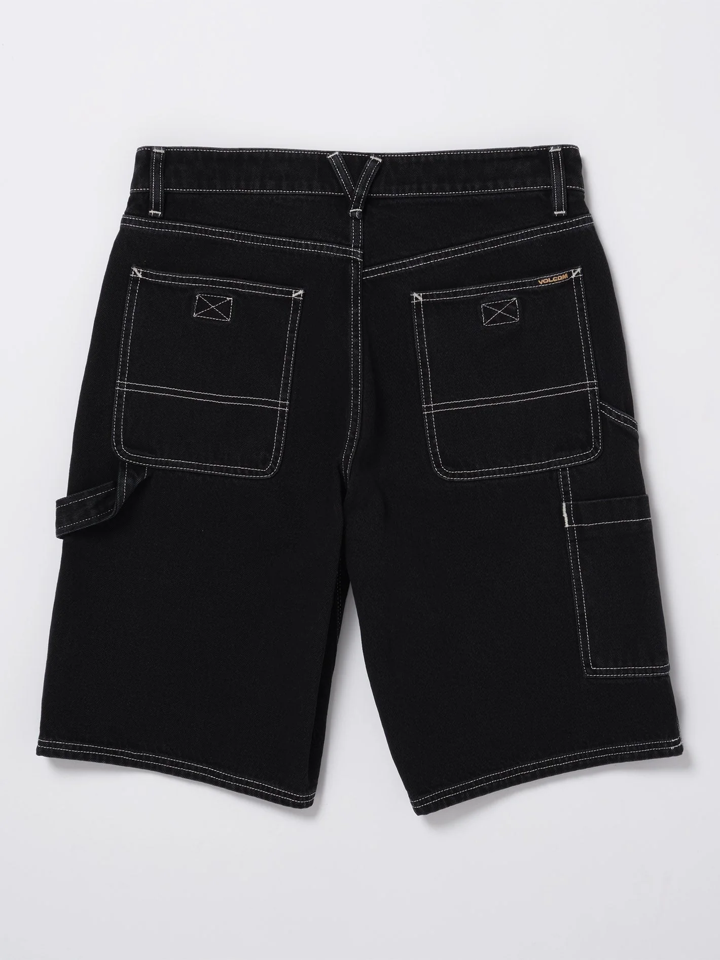 Labored Denim Utility Short - BLACK - Image 6