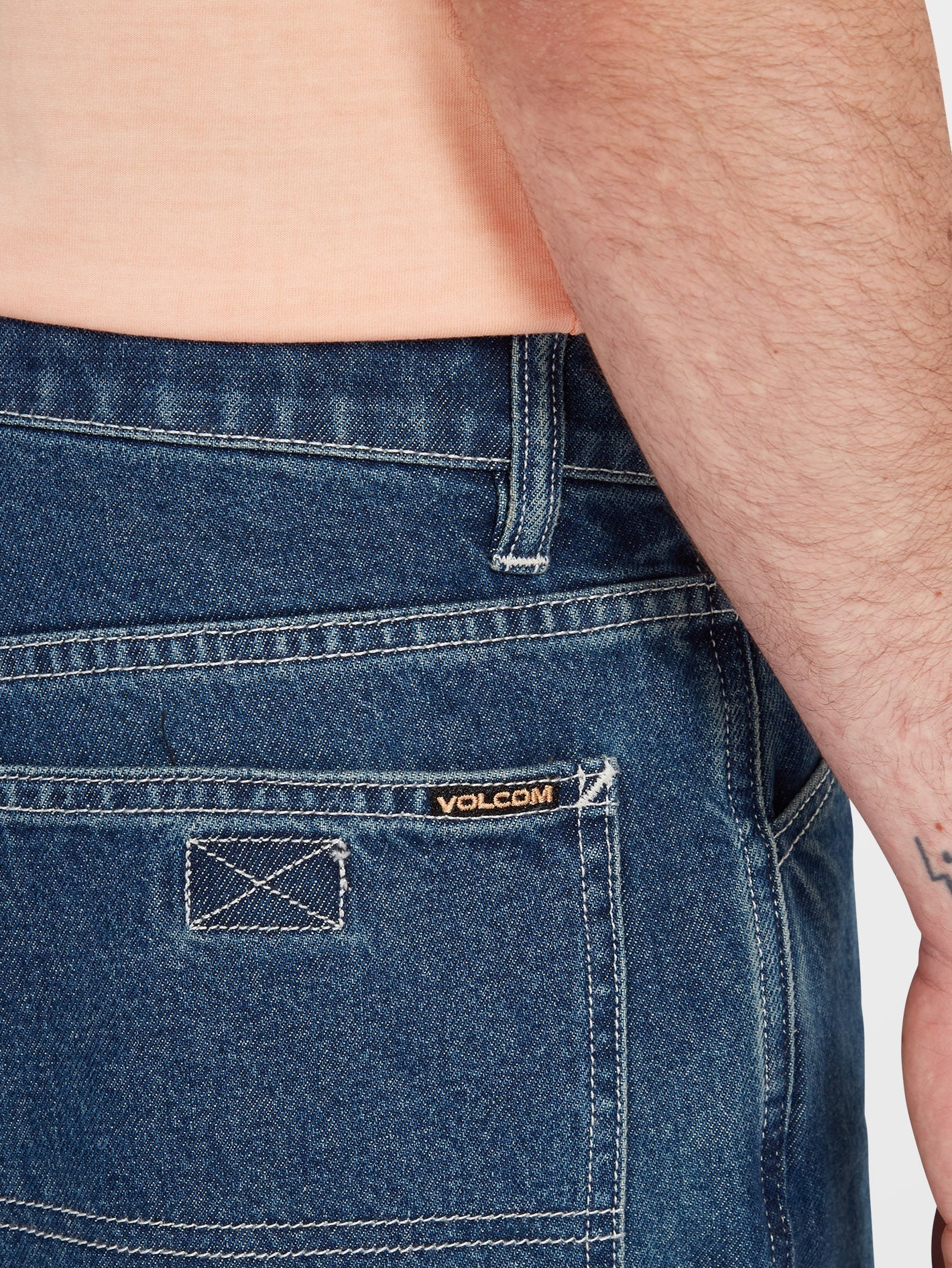 Labored Denim Utility Short - INDIGO RIDGE WASH - Image 11