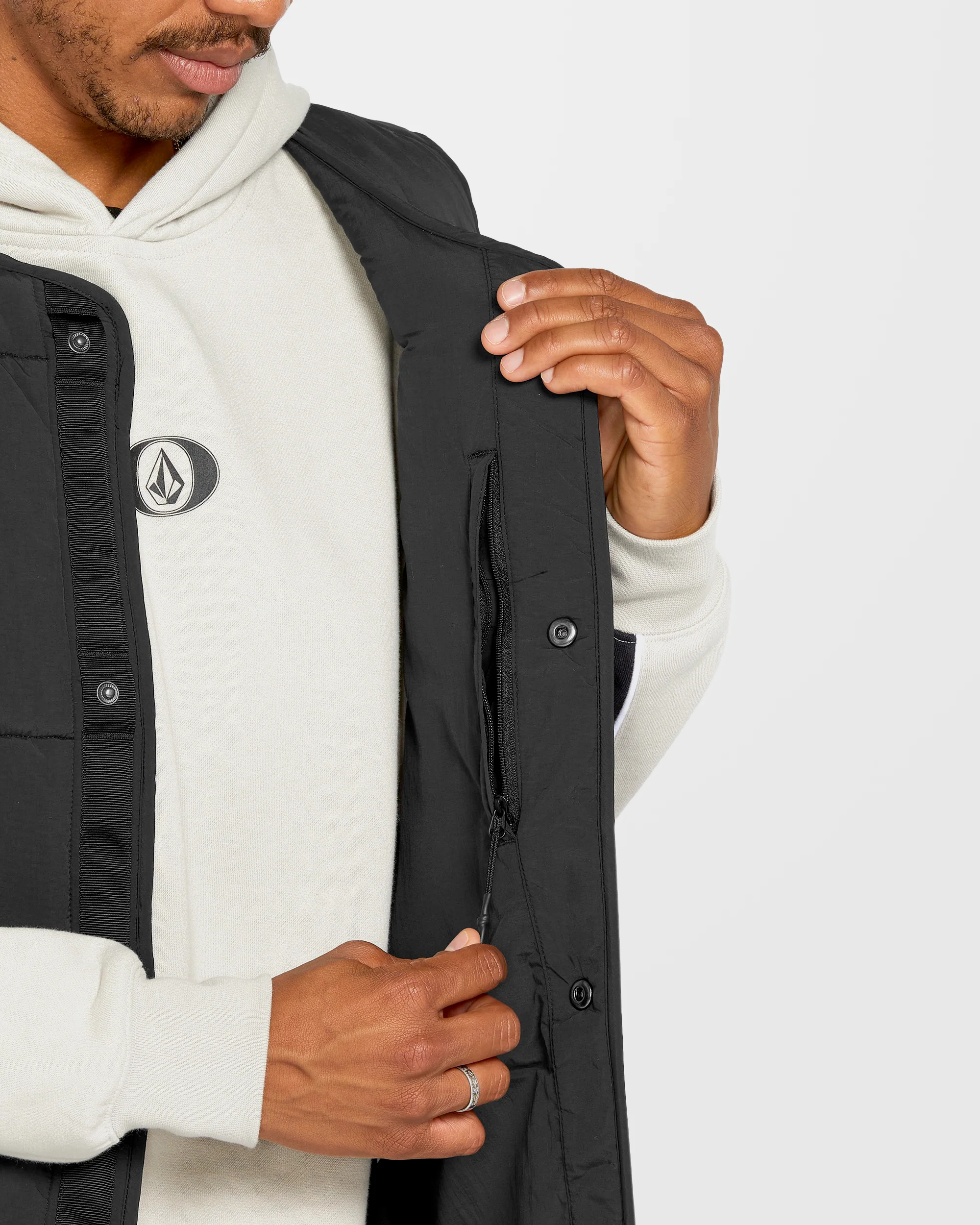 Layered Up Vest - Black - Image 8