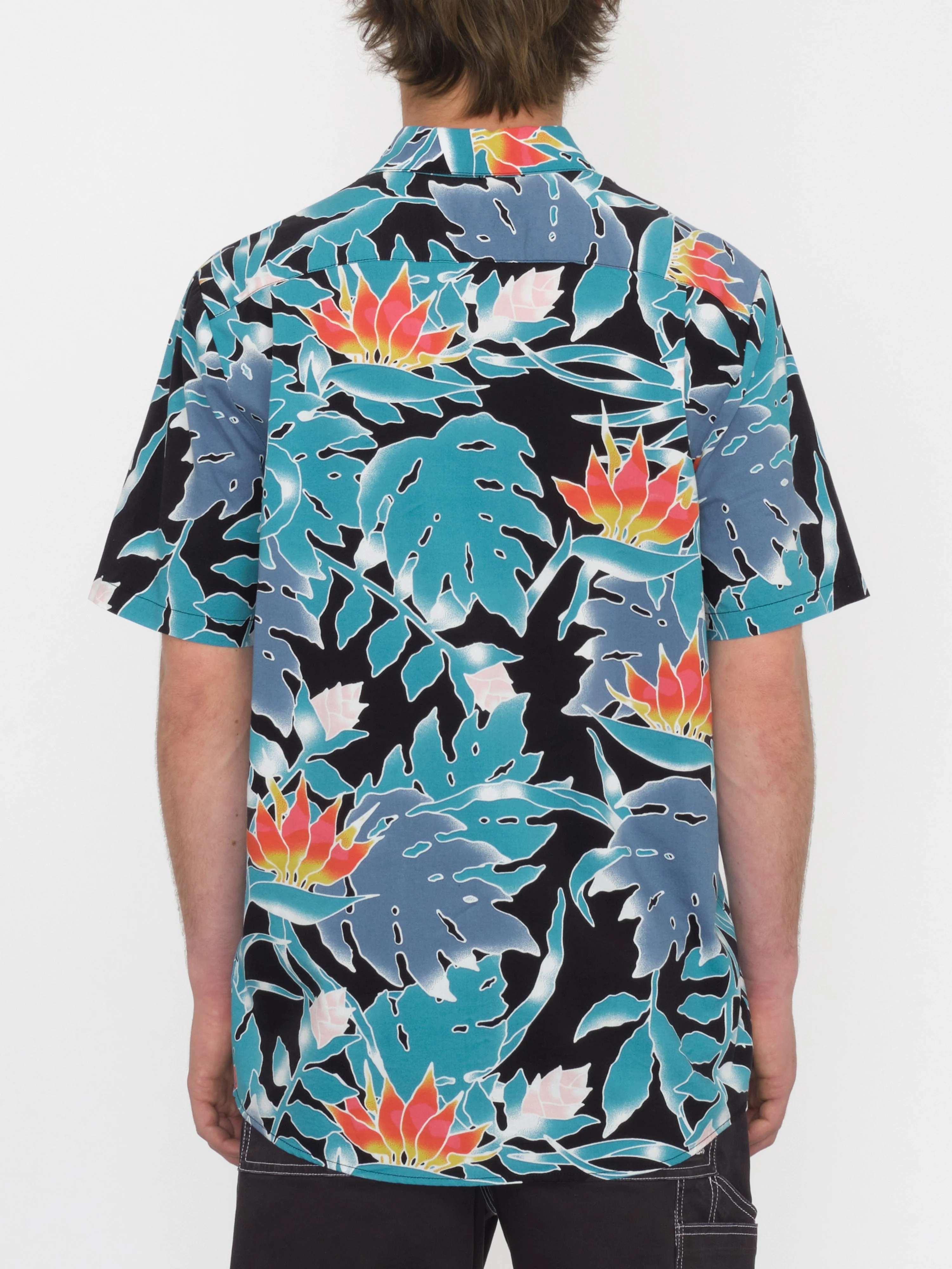 Leaf Pit Floral Shirt - BLACK - Image 2