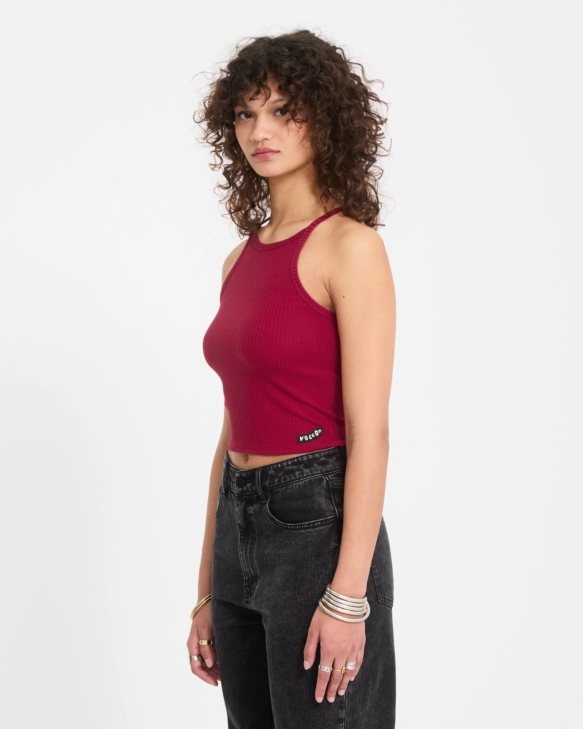 Leelee Tank Top - Deep Red - Image 3