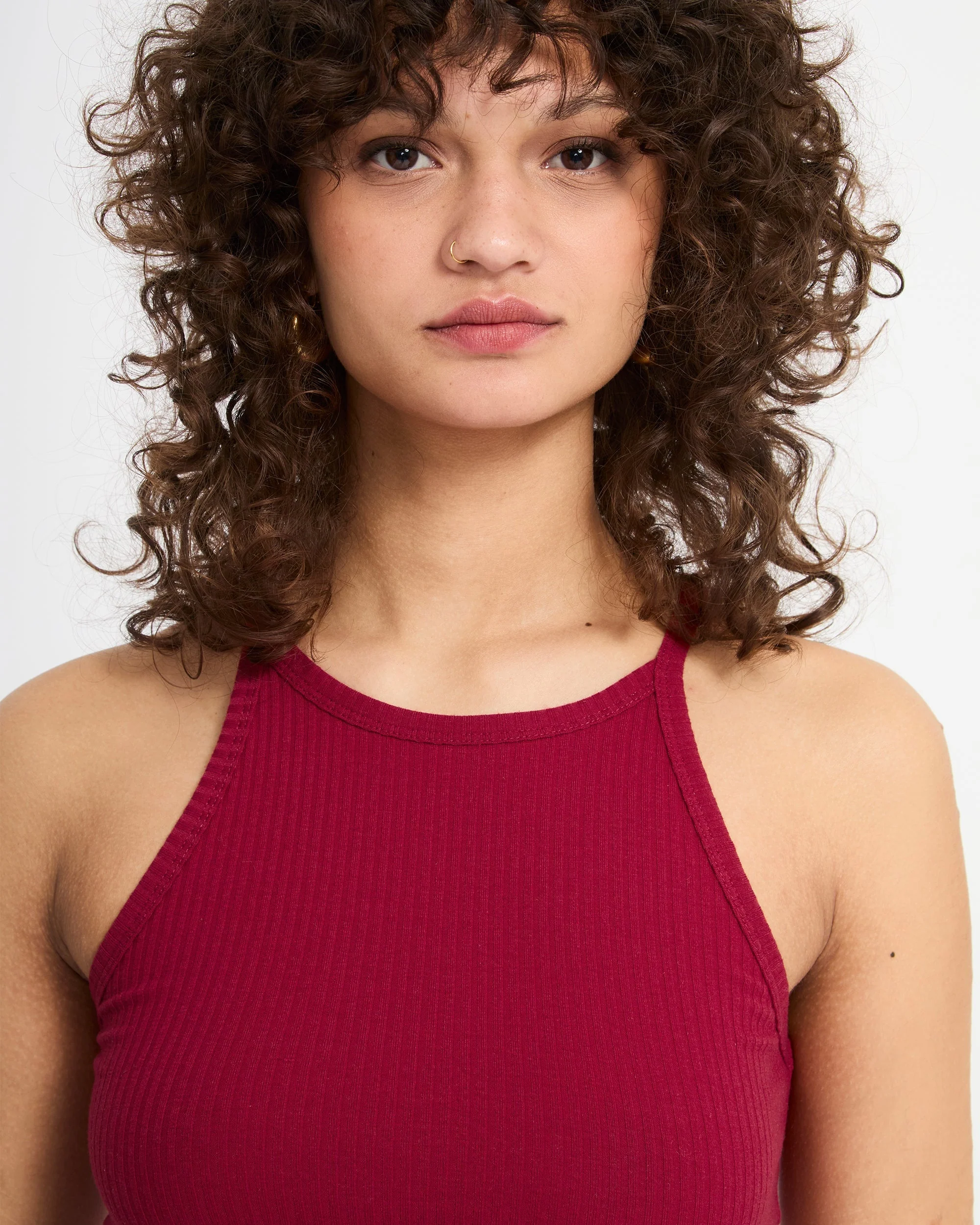 Leelee Tank Top - Deep Red - Image 4