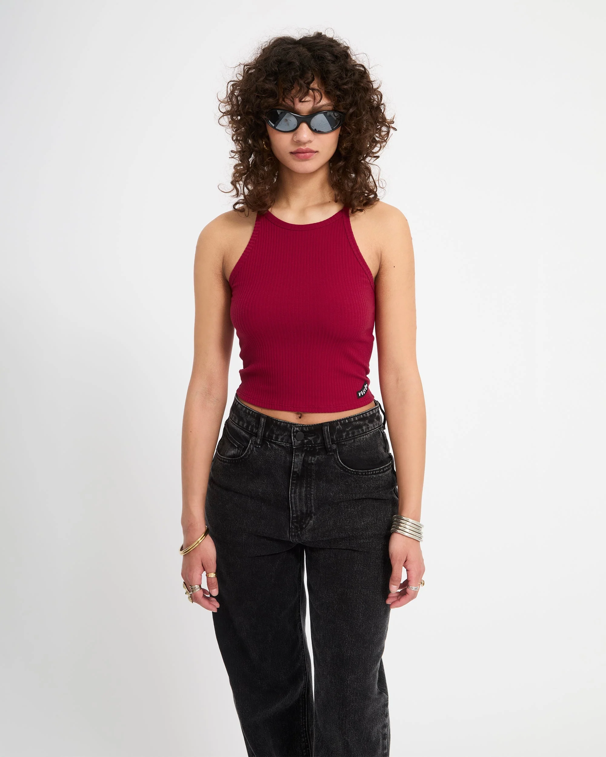 Leelee Tank Top - Deep Red - Image 6