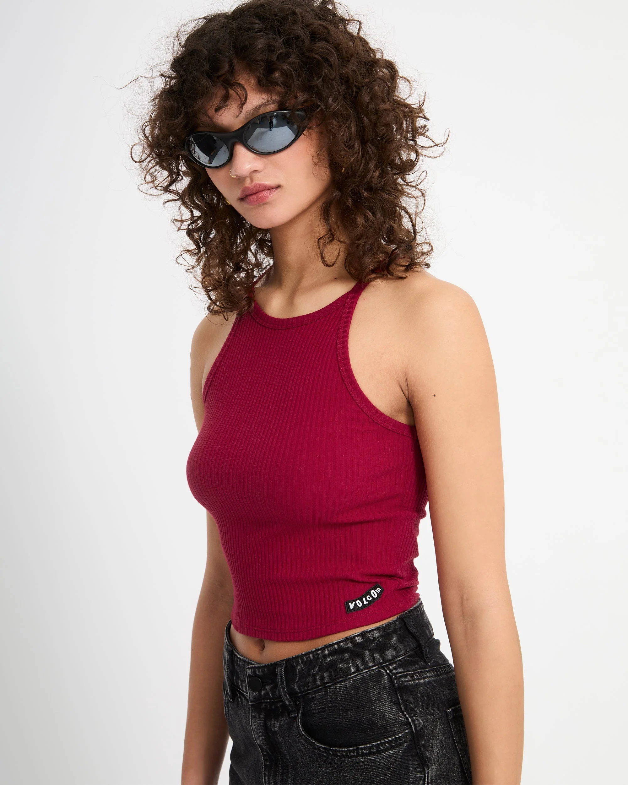 Leelee Tank Top - Deep Red - Image 7