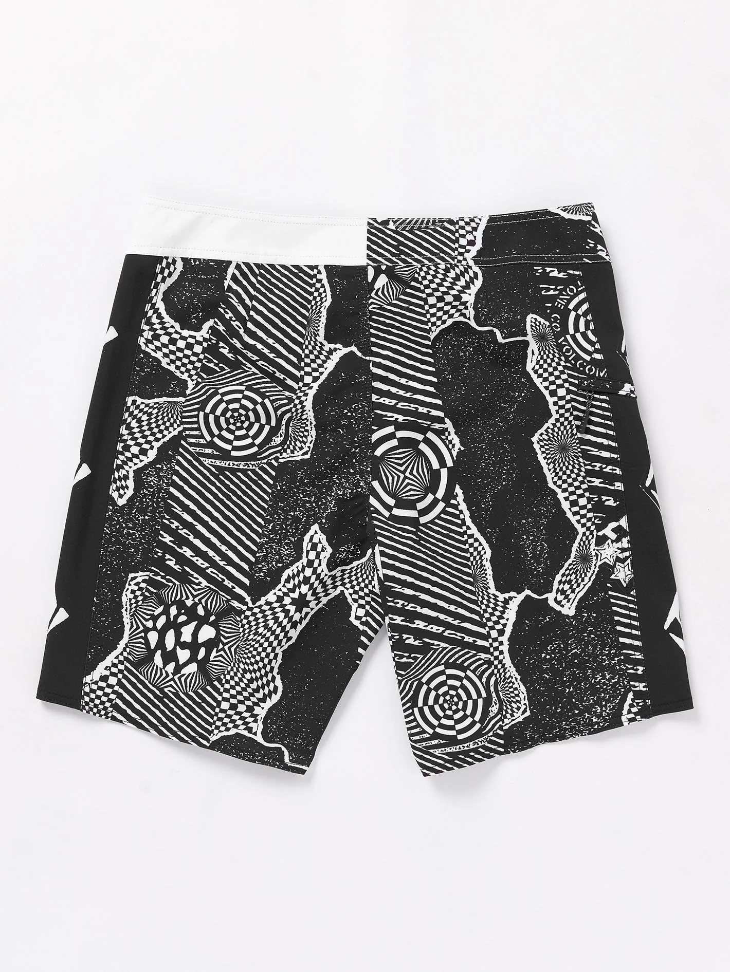 Lido Iconic Mod 19" Boardshort - BLACK WHITE - Image 5