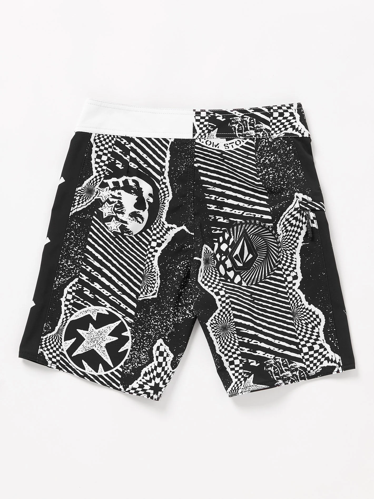 Lido Iconic Mod Boardshort - BLACK WHITE - (KIDS) - Image 2
