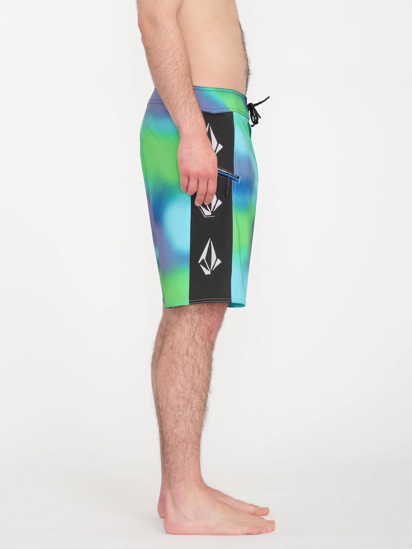 Lido Iconic Mod 19" Boardshort - ELECTRIC GREEN - Image 4