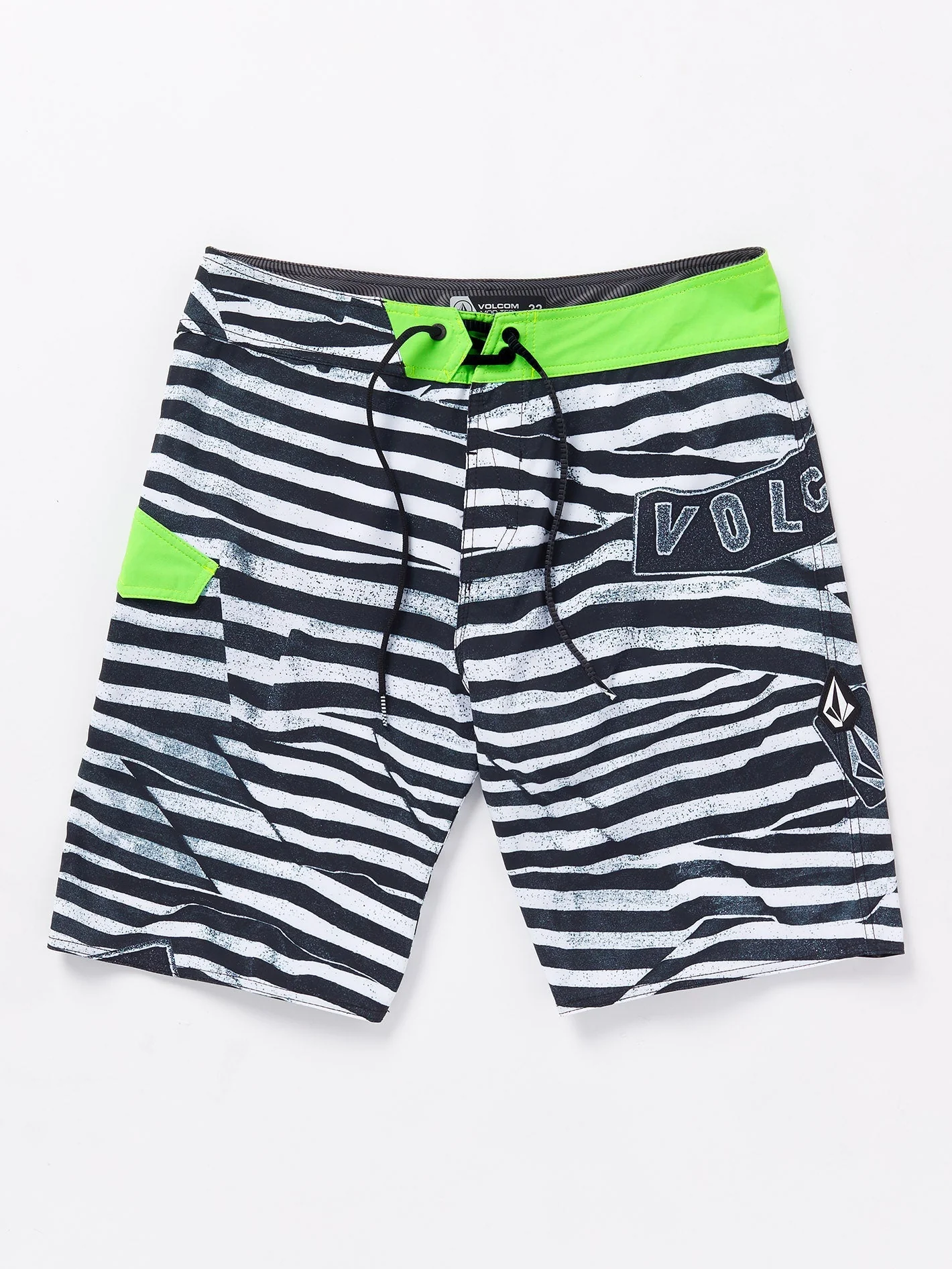 Lido Print Mod 20" Boardshort - ELECTRIC GREEN - Image 5