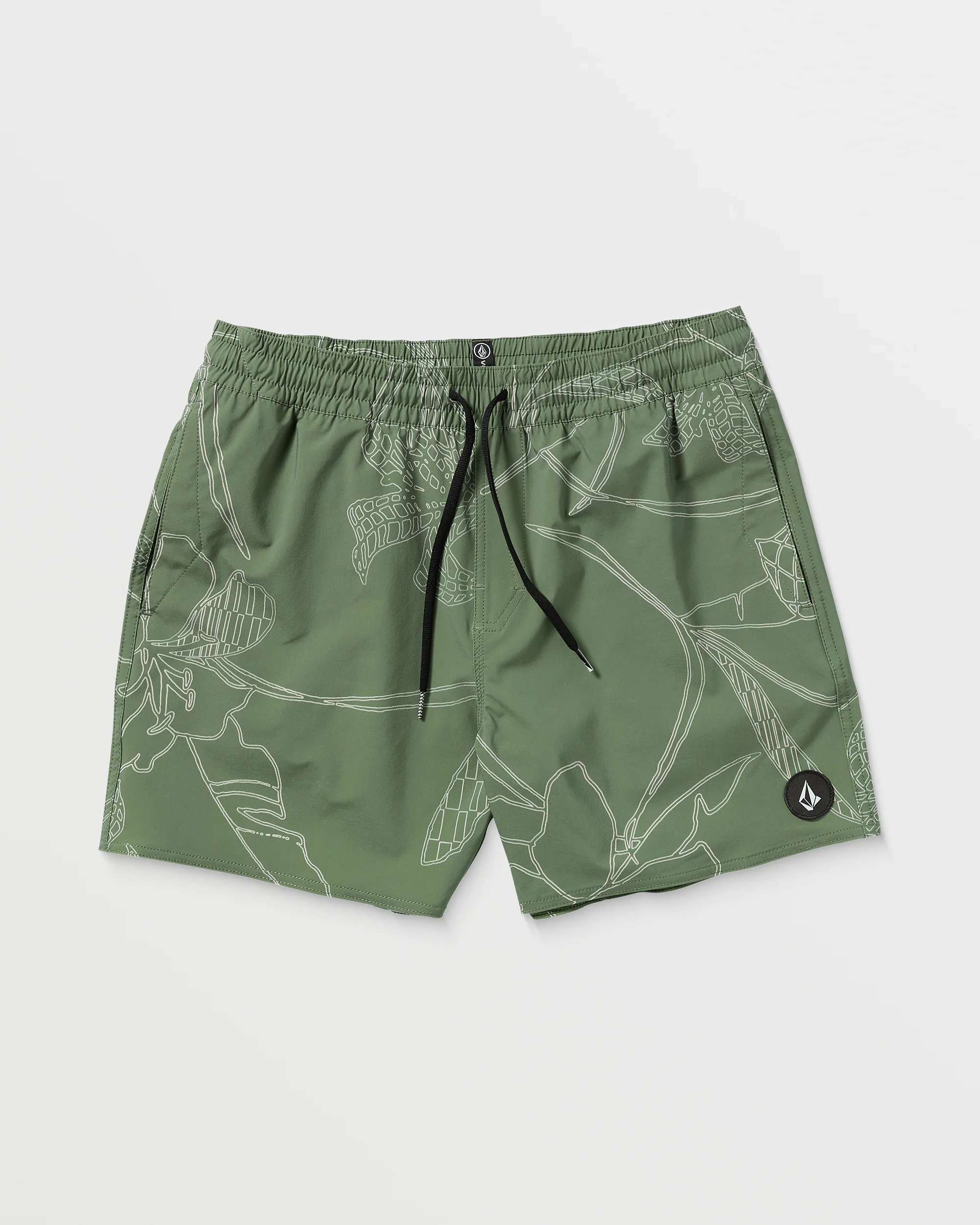 Lido Print Trunk 16" Boardshort - LIGHT OLIVE - Image 7