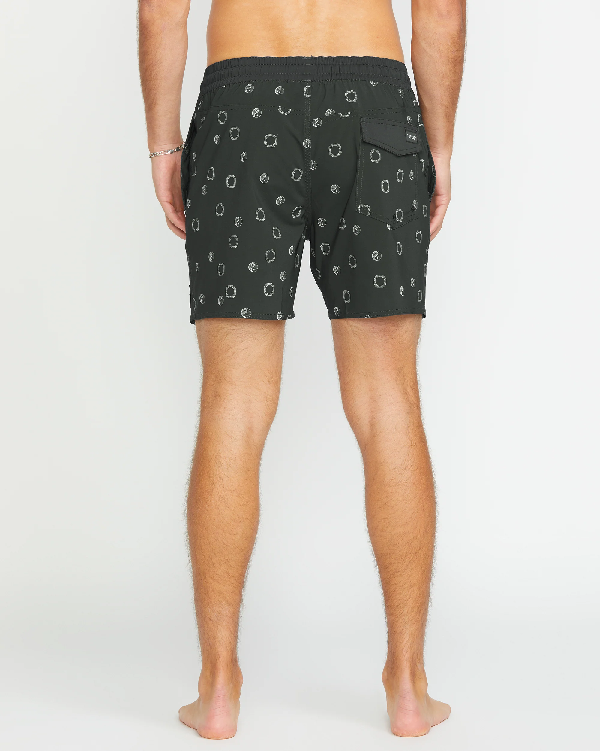 Lido Print Trunk 16" Boardshort - STEALTH - Image 2