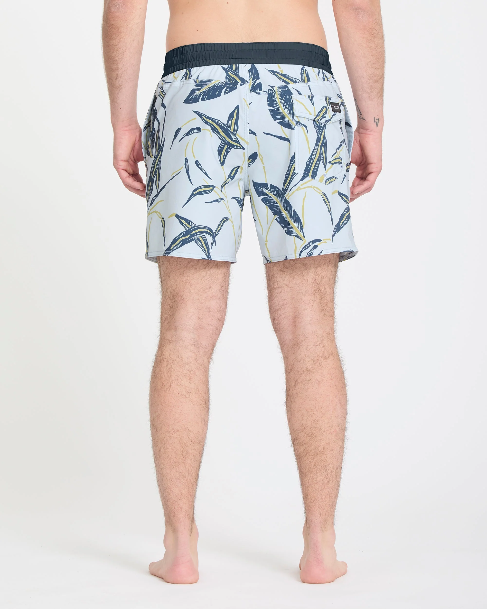 Lido Print Trunk 16" Boardshort - Light Blue Acid - Image 2