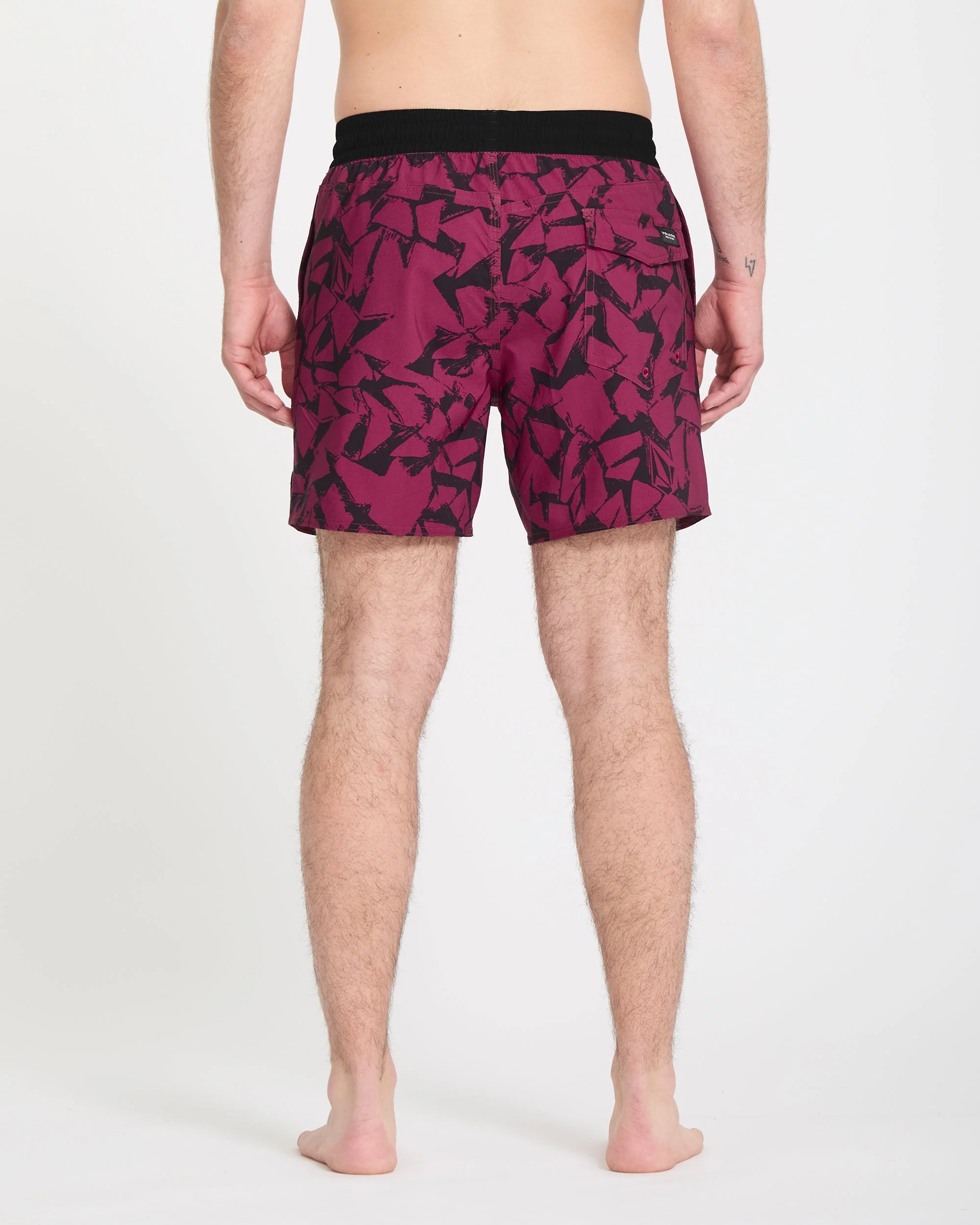 Lido Print Trunk 16" Boardshort - Sangria - Image 2