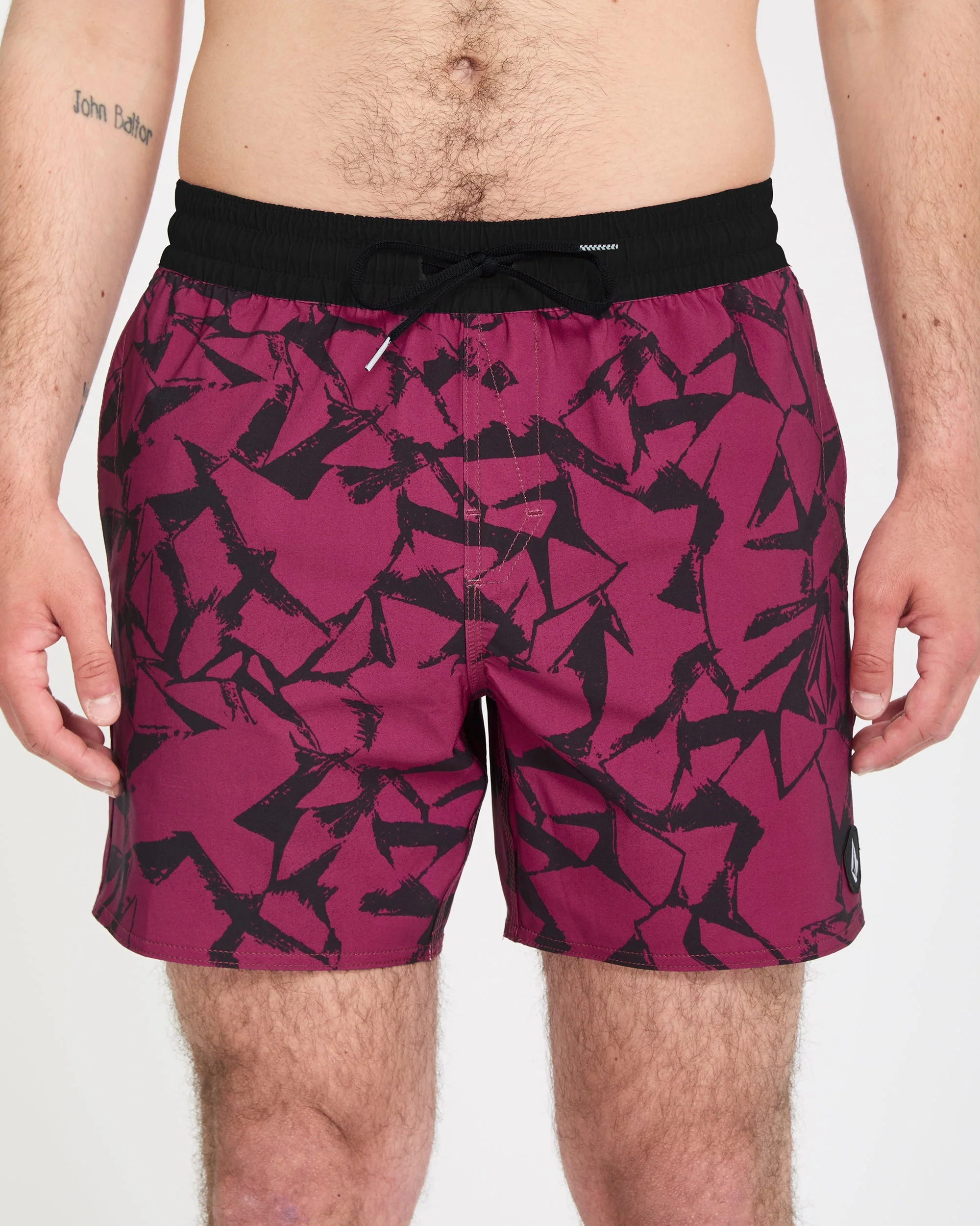 Lido Print Trunk 16" Boardshort - Sangria - Image 3