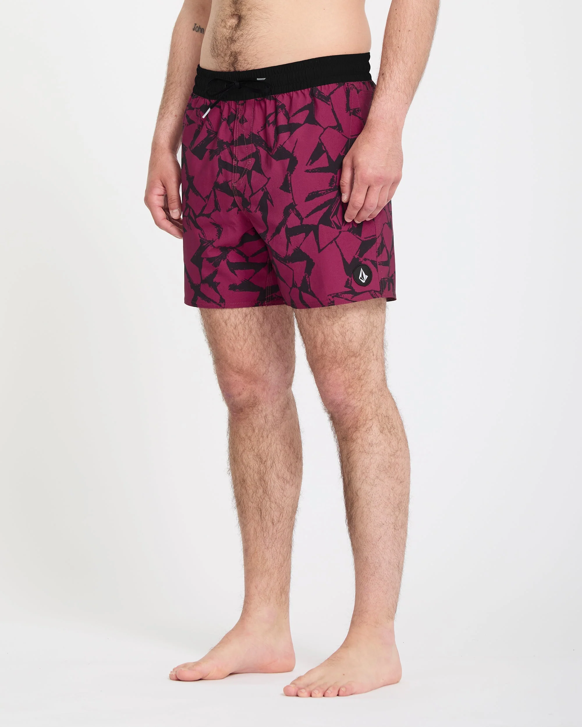 Lido Print Trunk 16" Boardshort - Sangria - Image 4