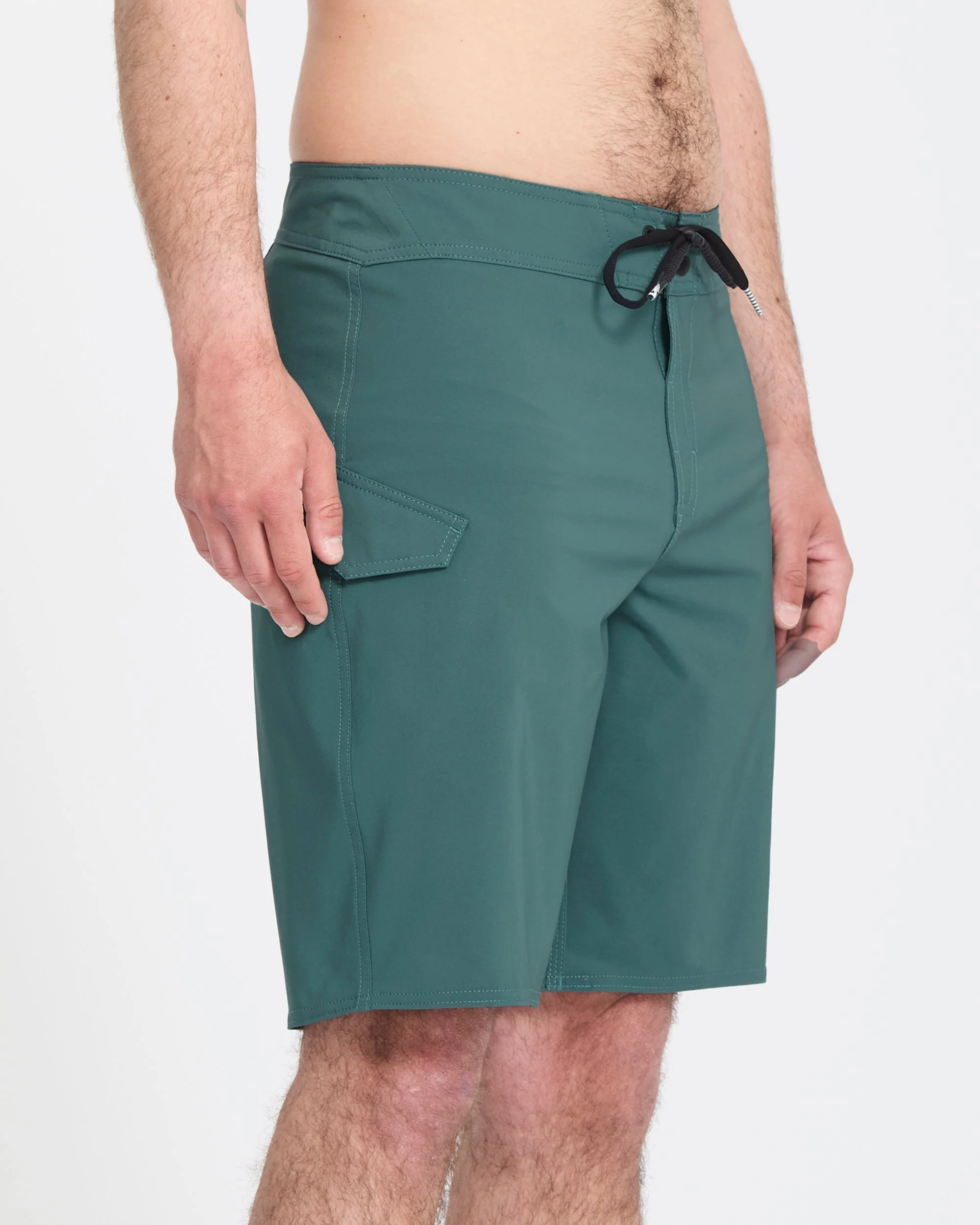 Lido Solid Mod 20" Boardshort - Rifle Green - Image 3