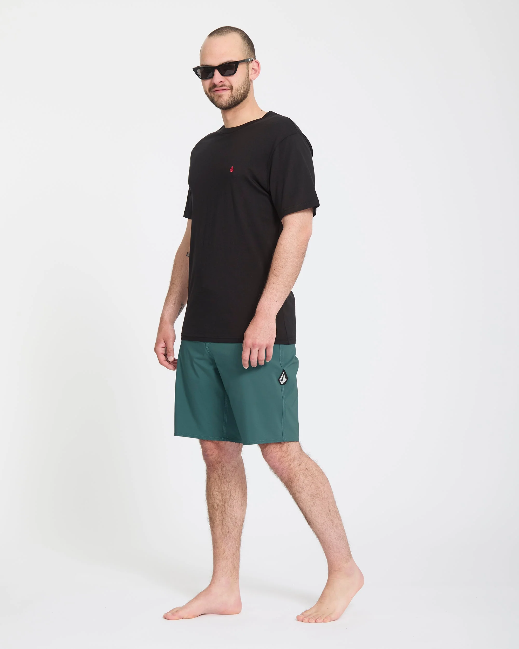 Lido Solid Mod 20" Boardshort - Rifle Green - Image 7