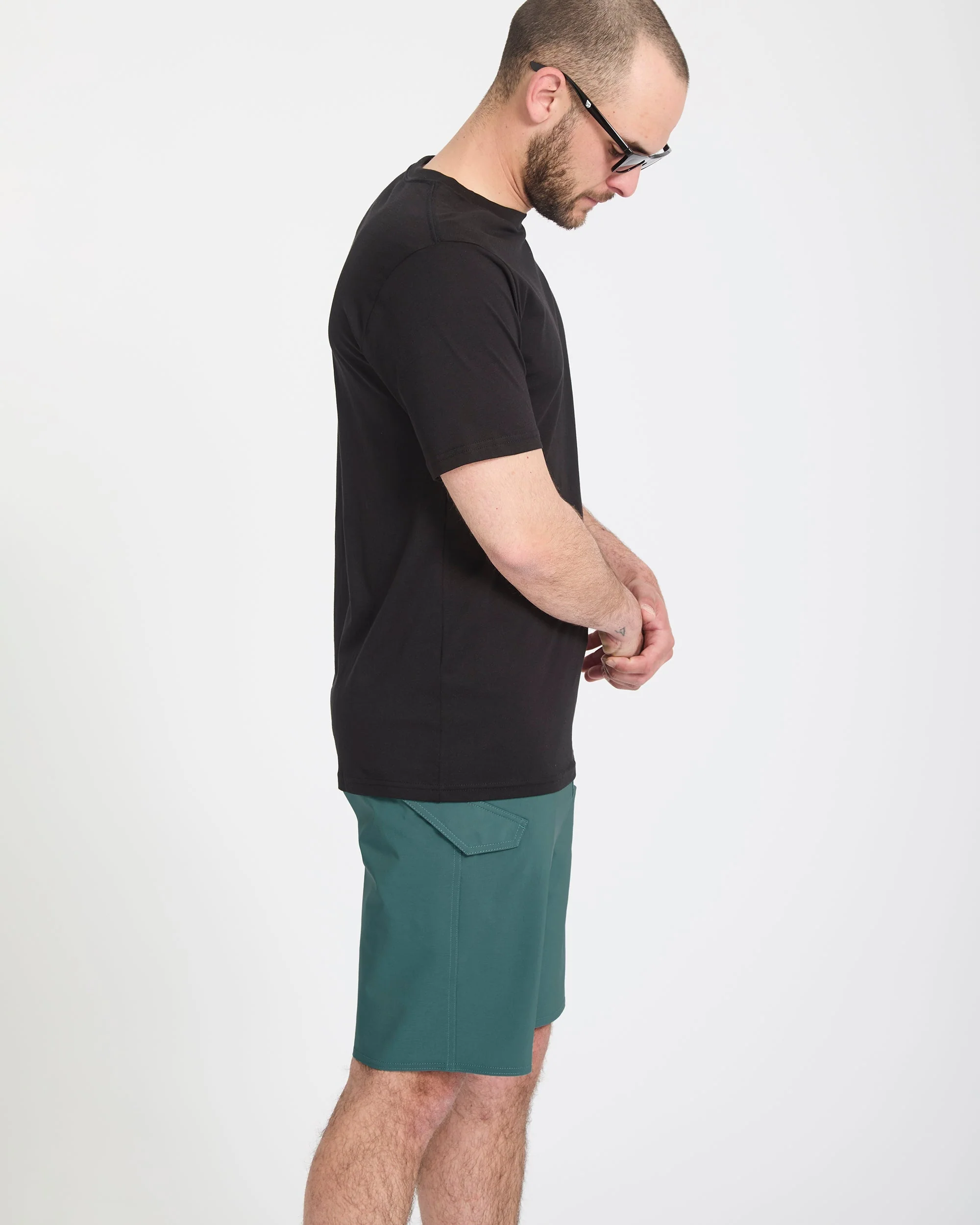 Lido Solid Mod 20" Boardshort - Rifle Green - Image 8