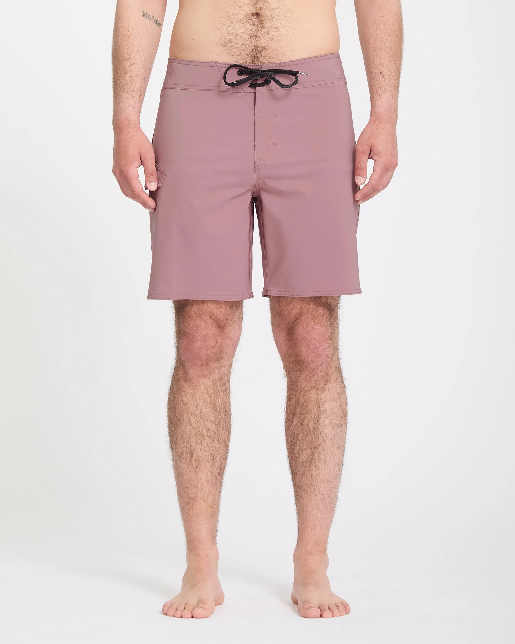Lido Solid Mod 18" Boardshort - Stone Rose