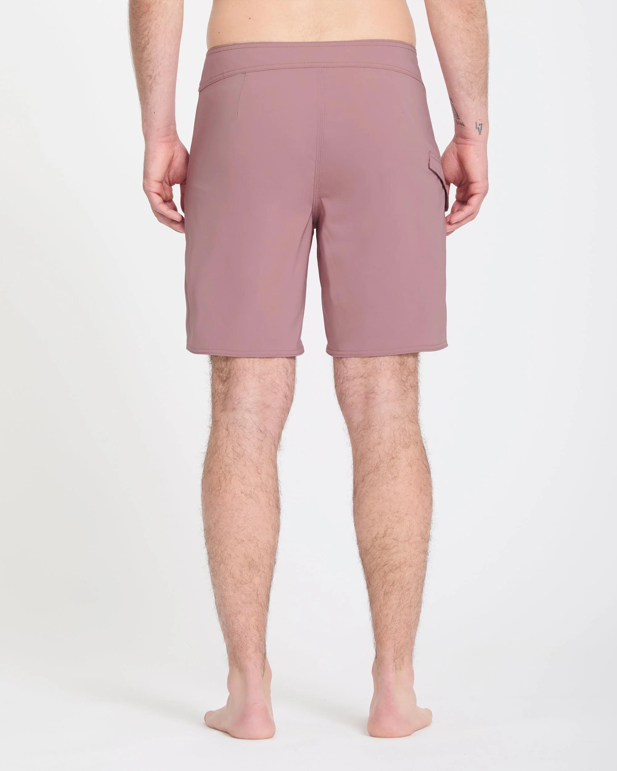 Lido Solid Mod 18" Boardshort - Stone Rose - Image 2