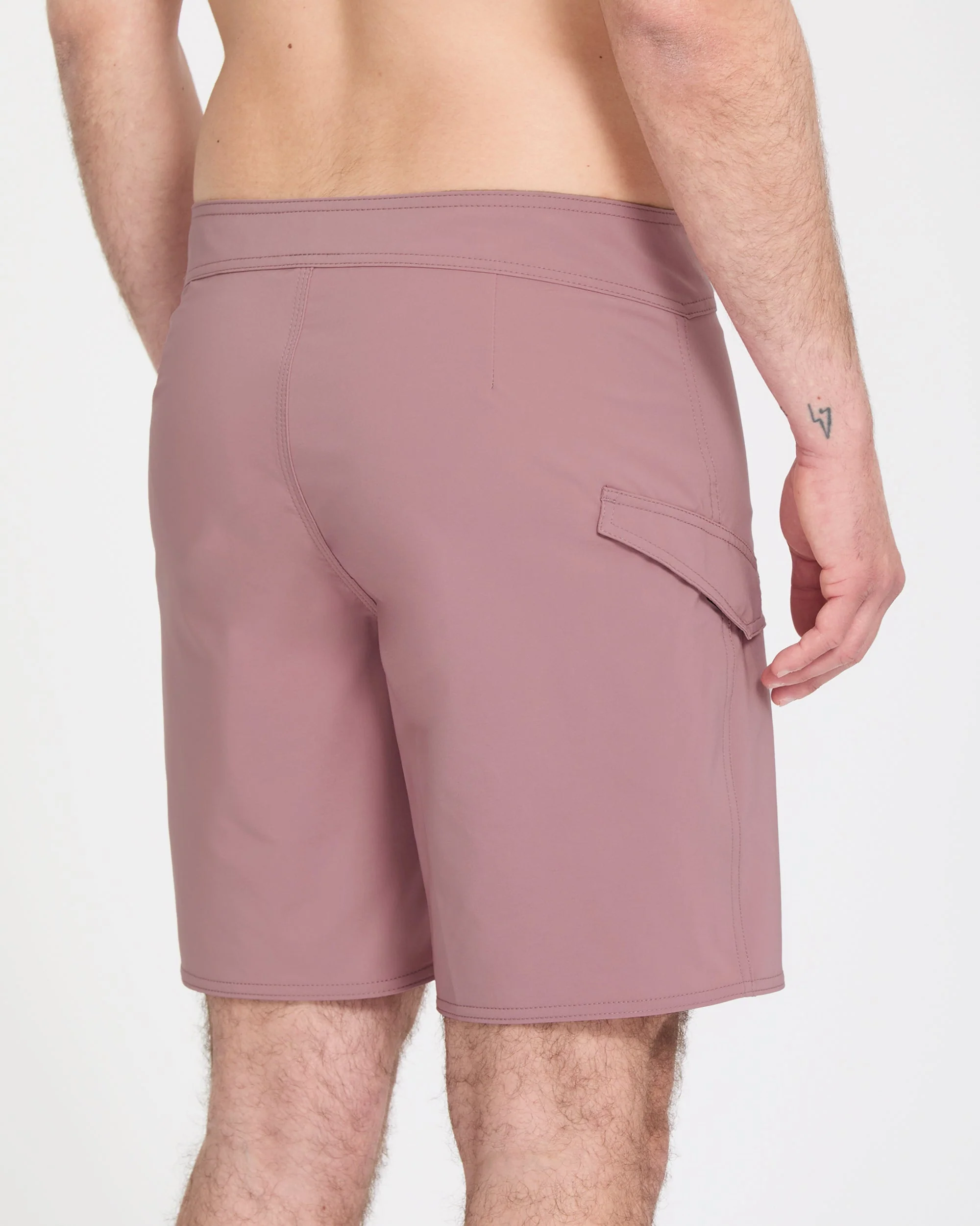 Lido Solid Mod 18" Boardshort - Stone Rose - Image 3