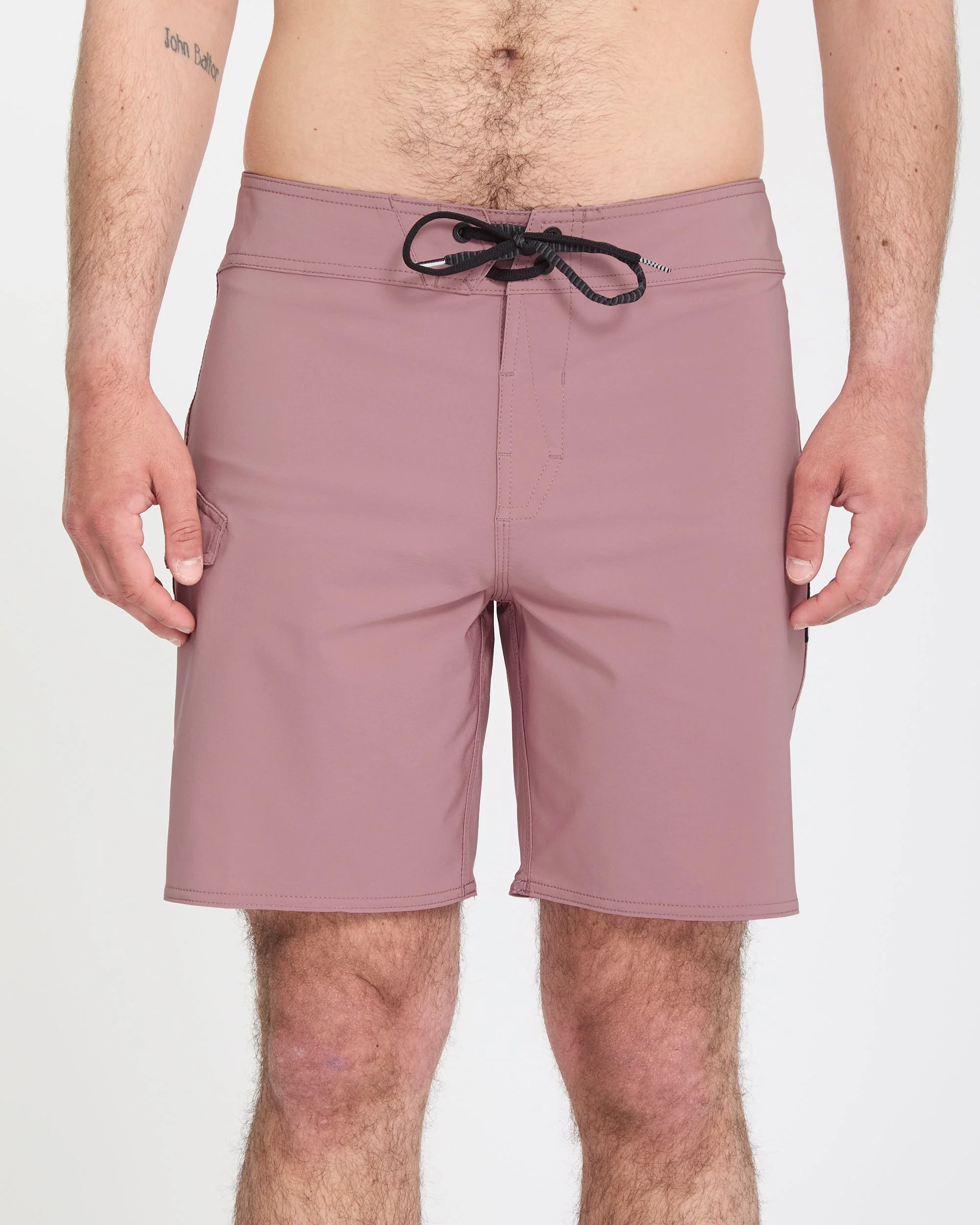 Lido Solid Mod 18" Boardshort - Stone Rose - Image 5