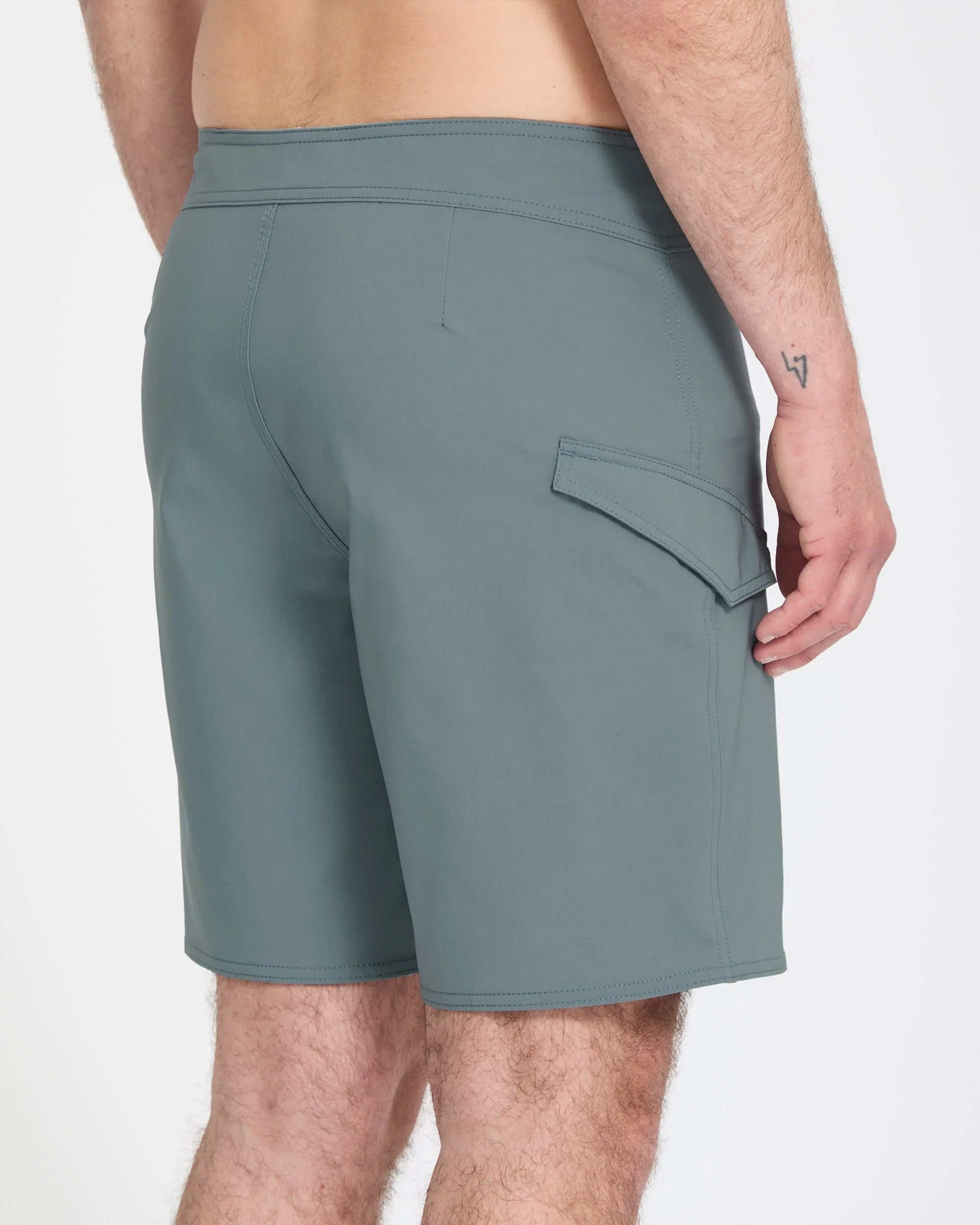 Lido Solid Mod 18" Boardshort - Tradewinds - Image 3
