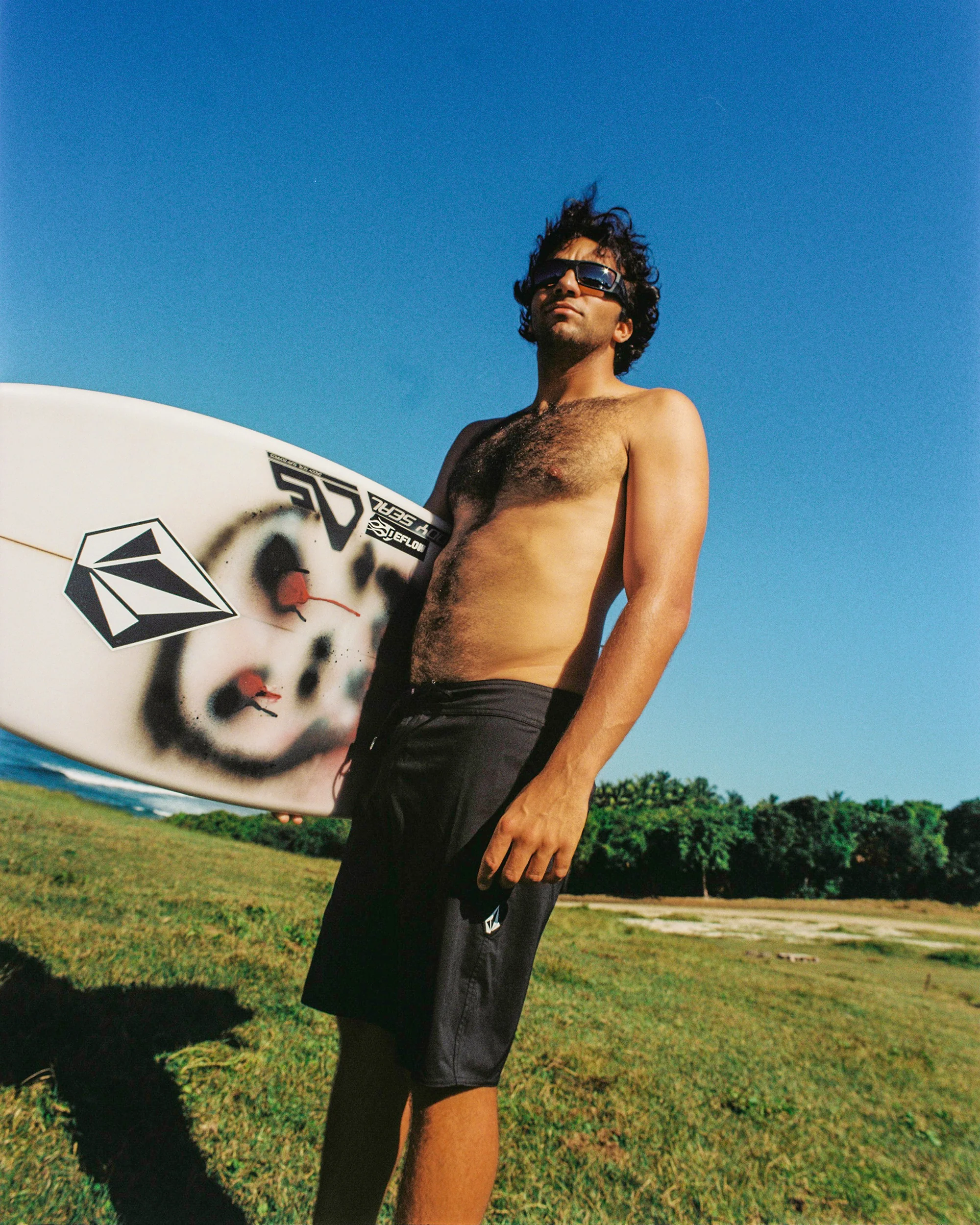 Lido Solid Mod 20" Boardshort - Black - Image 4