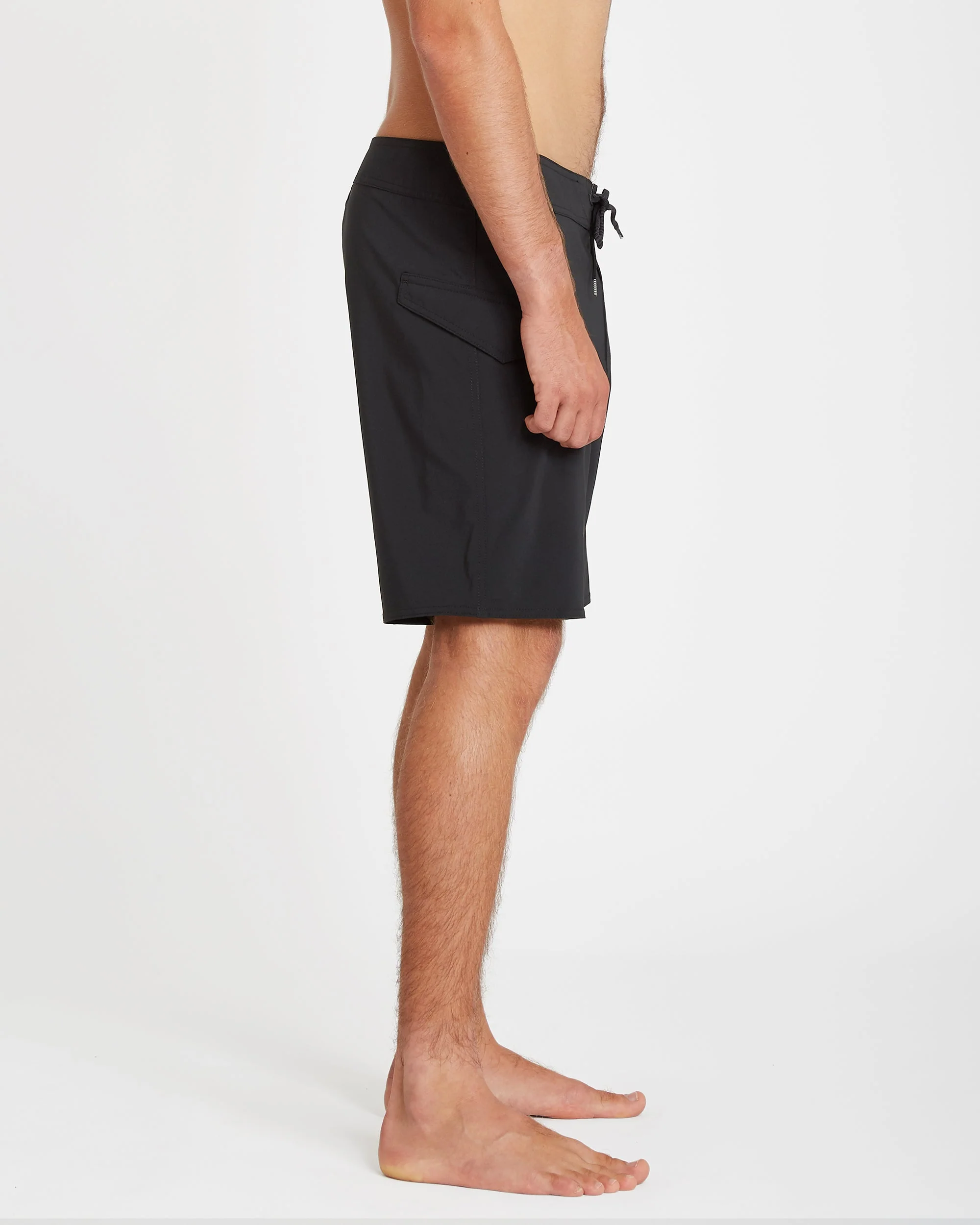 Lido Solid Mod 18" Boardshort - Black - Image 6