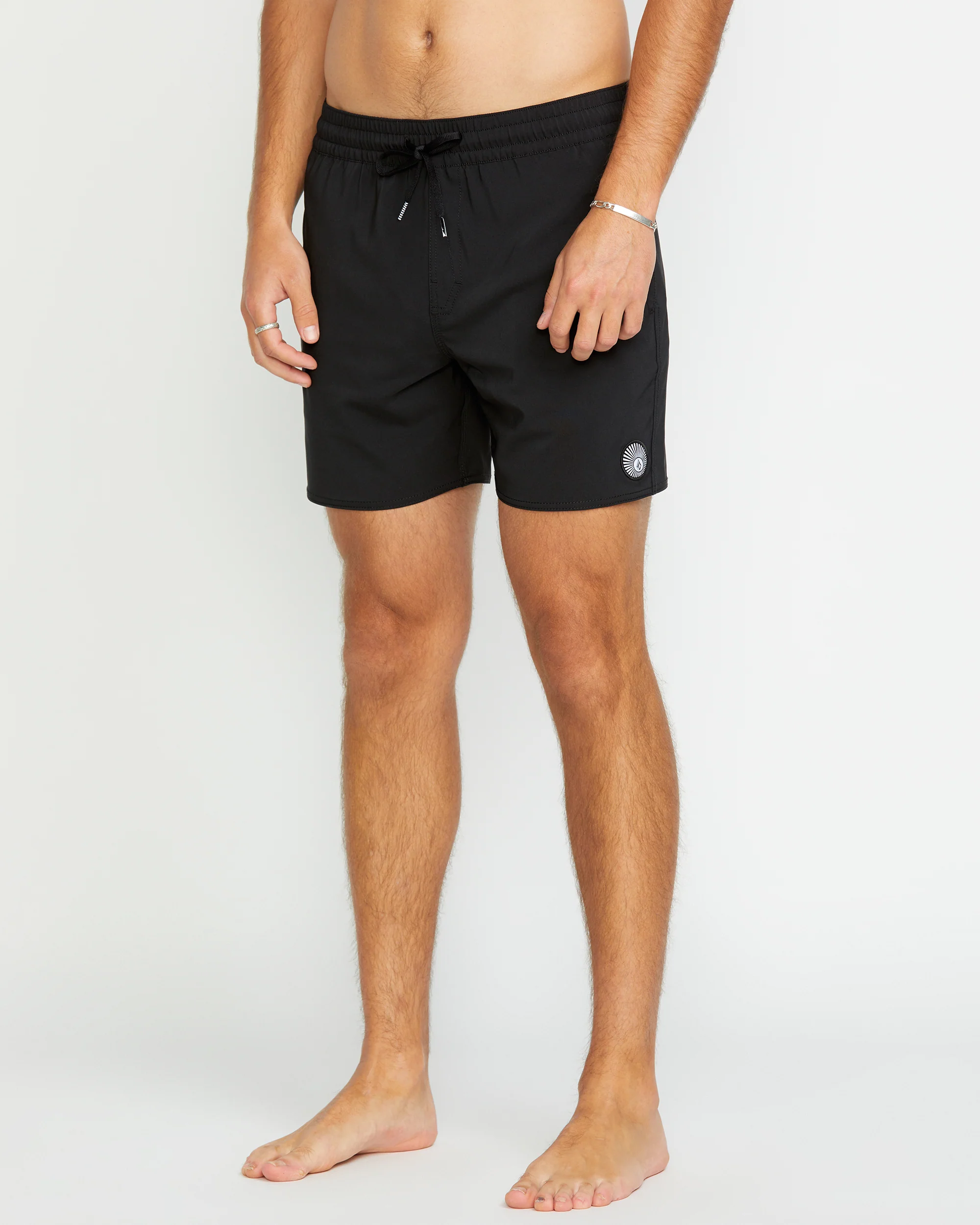 Lido Solid Trunk 16" Boardshort - BLACK - Image 5