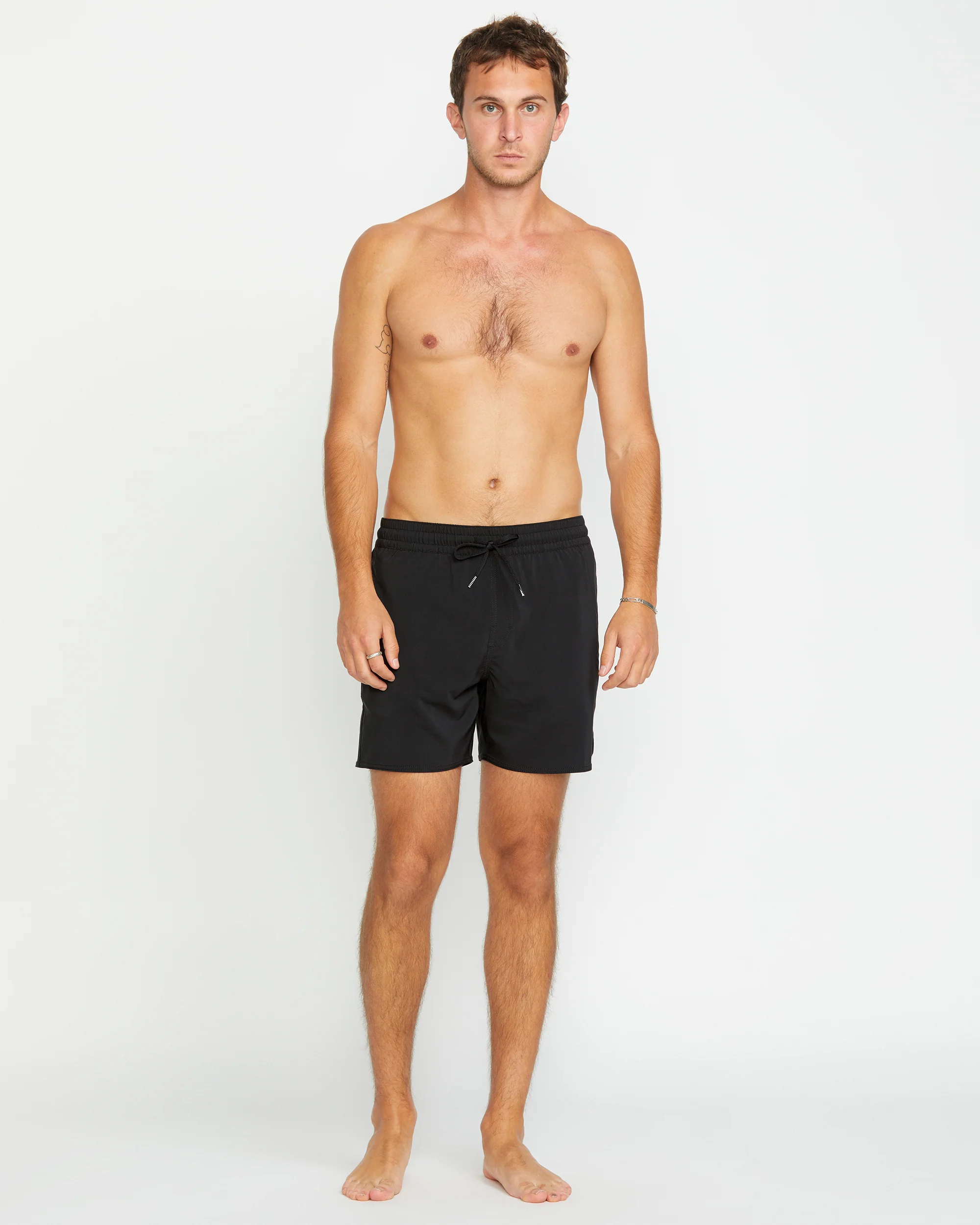 Lido Solid Trunk 16" Boardshort - BLACK - Image 6