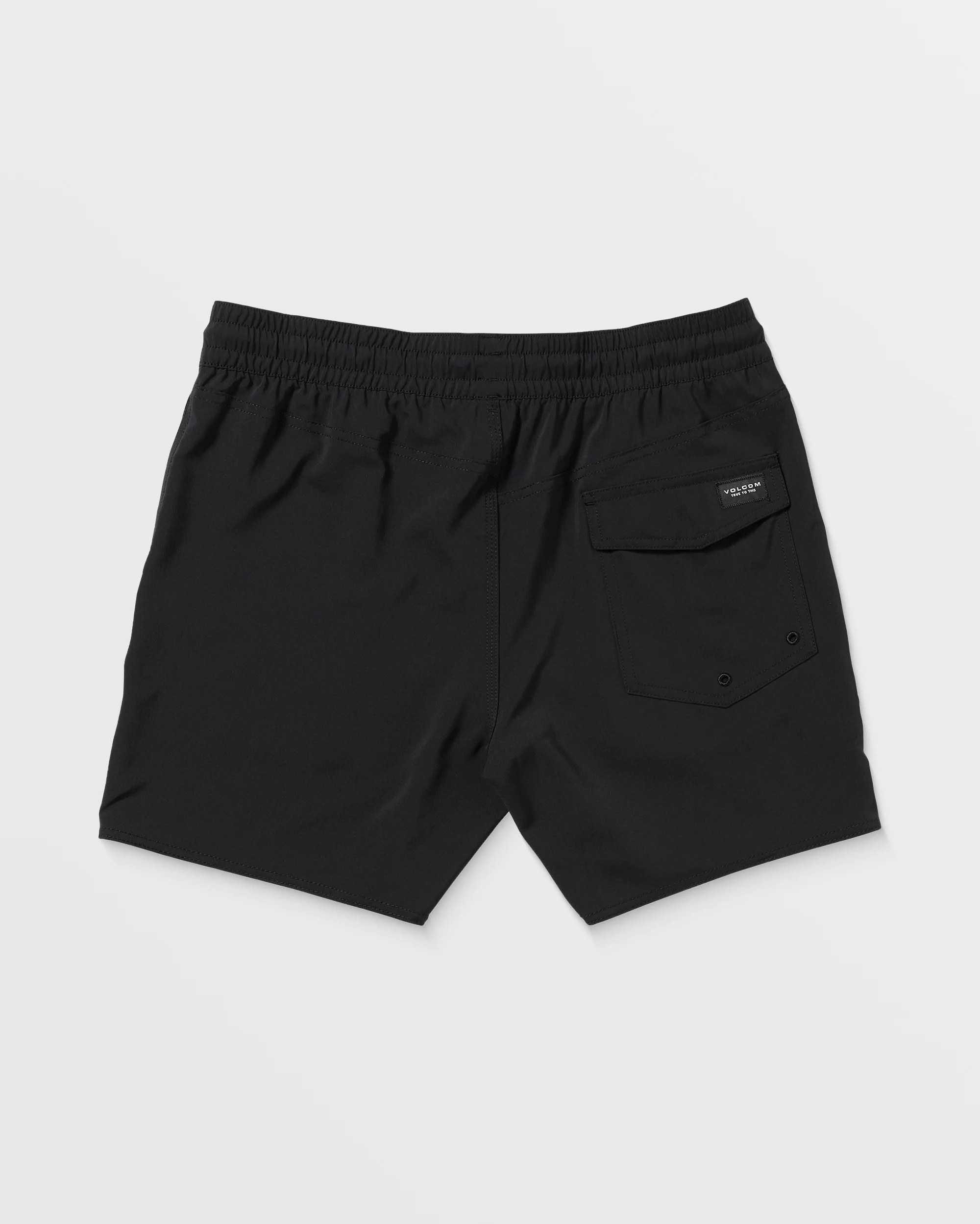 Lido Solid Trunk 16" Boardshort - BLACK - Image 8