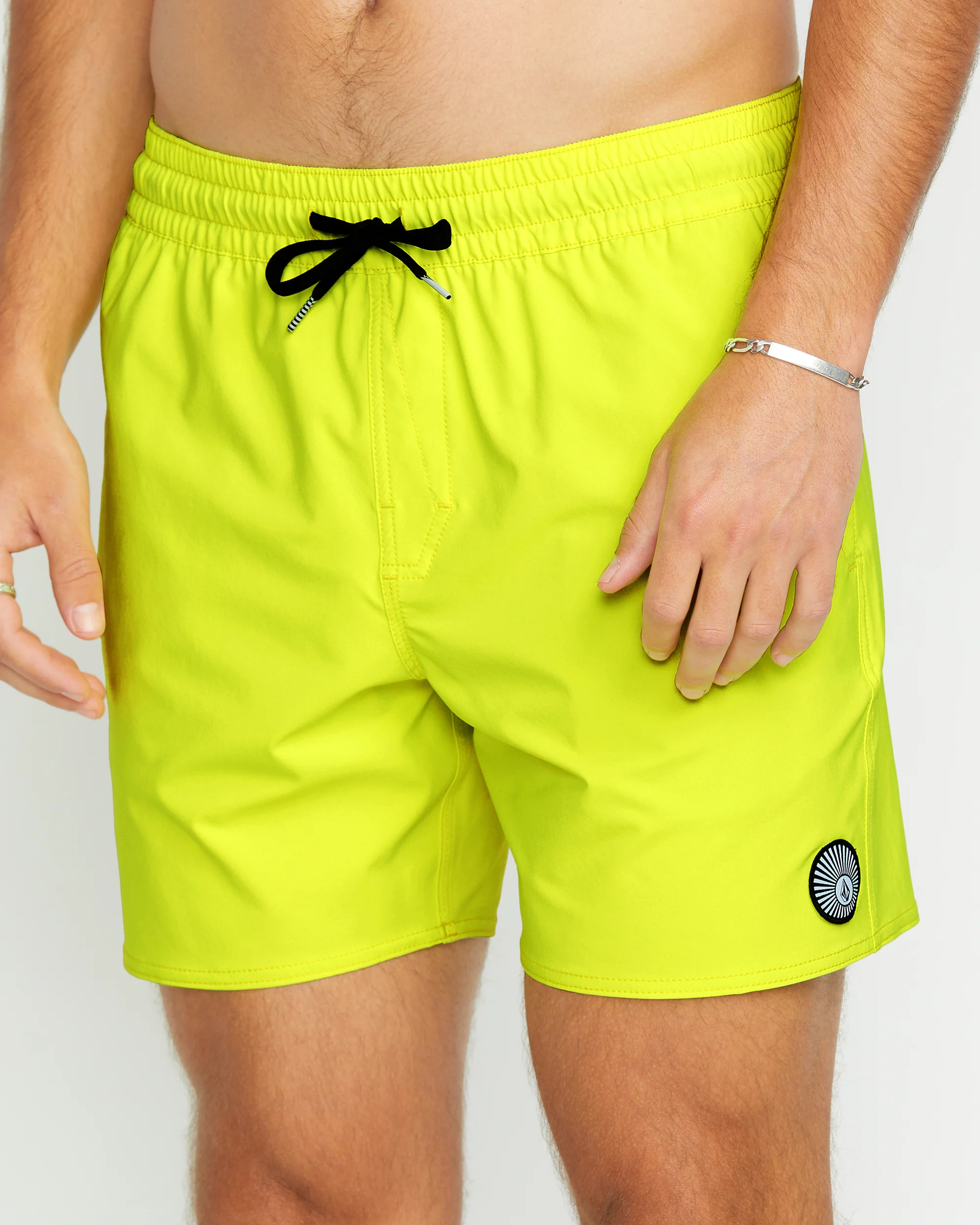 Lido Solid Trunk 16" Boardshort - TENNIS BALL - Image 3