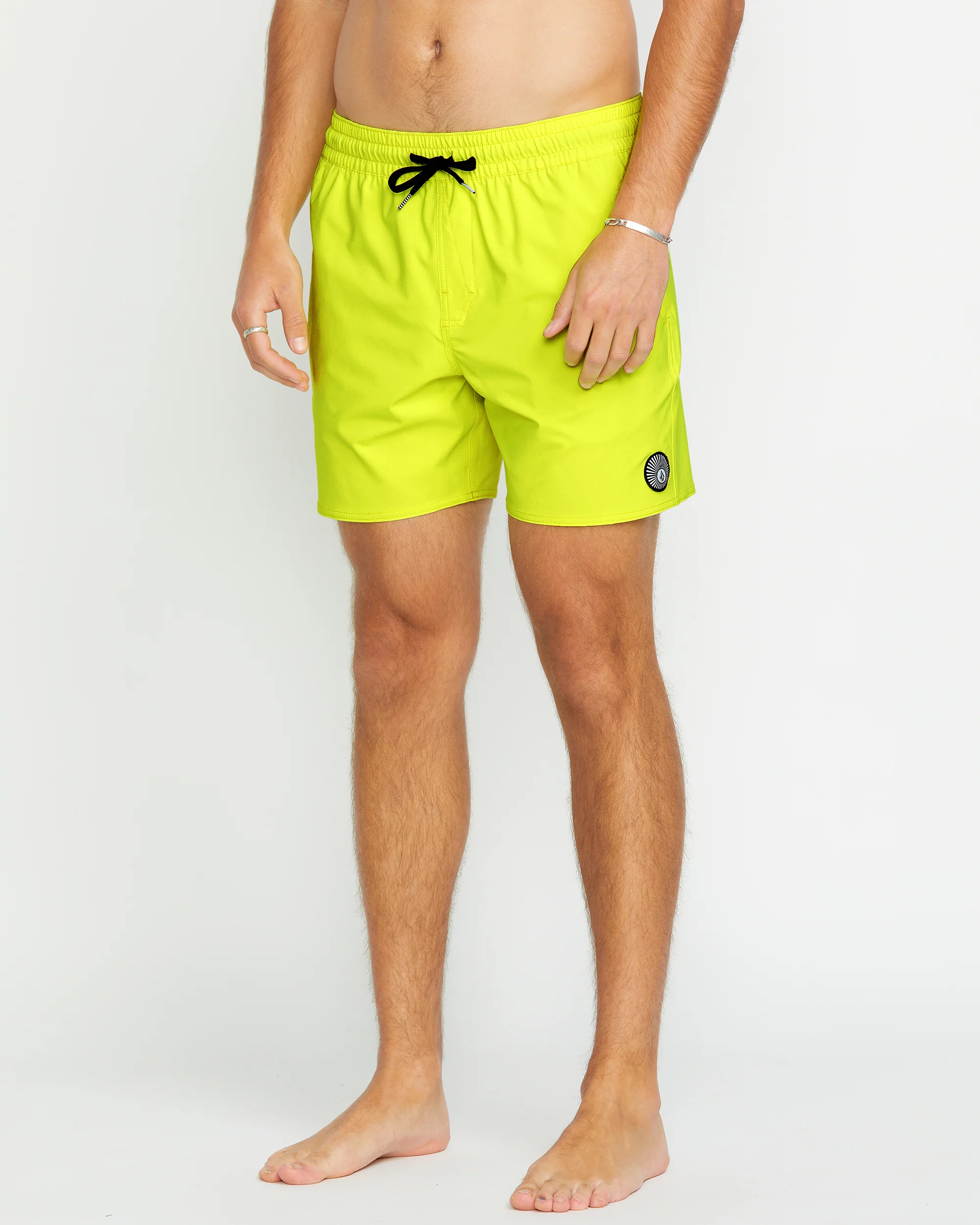 Lido Solid Trunk 16" Boardshort - TENNIS BALL - Image 5
