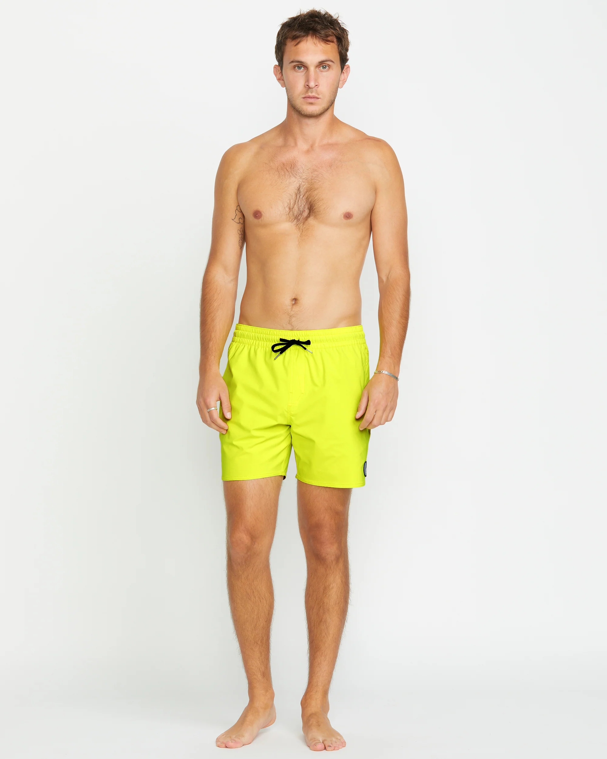 Lido Solid Trunk 16" Boardshort - TENNIS BALL - Image 6