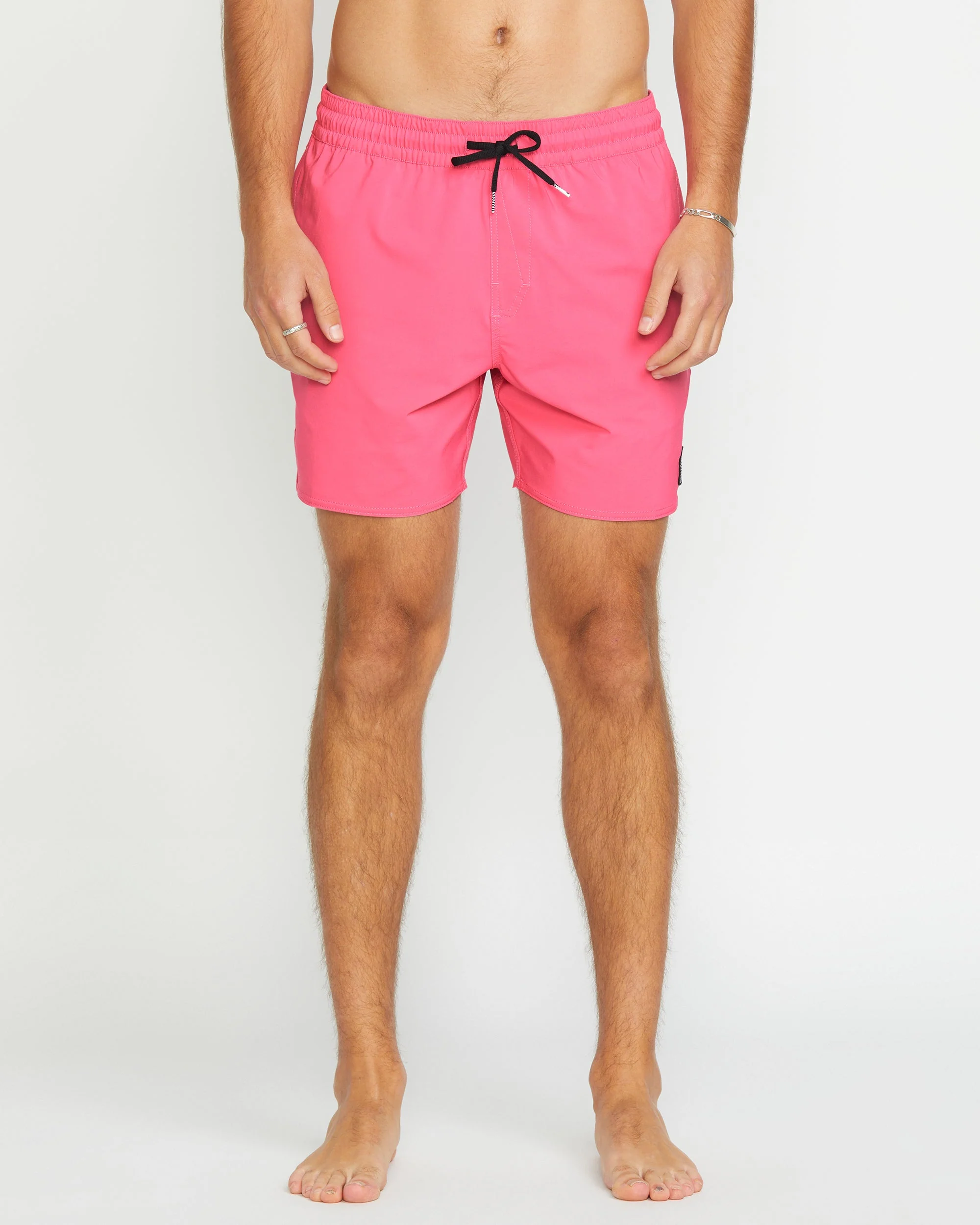 Lido Solid Trunk 16" Boardshort - NEON PINK