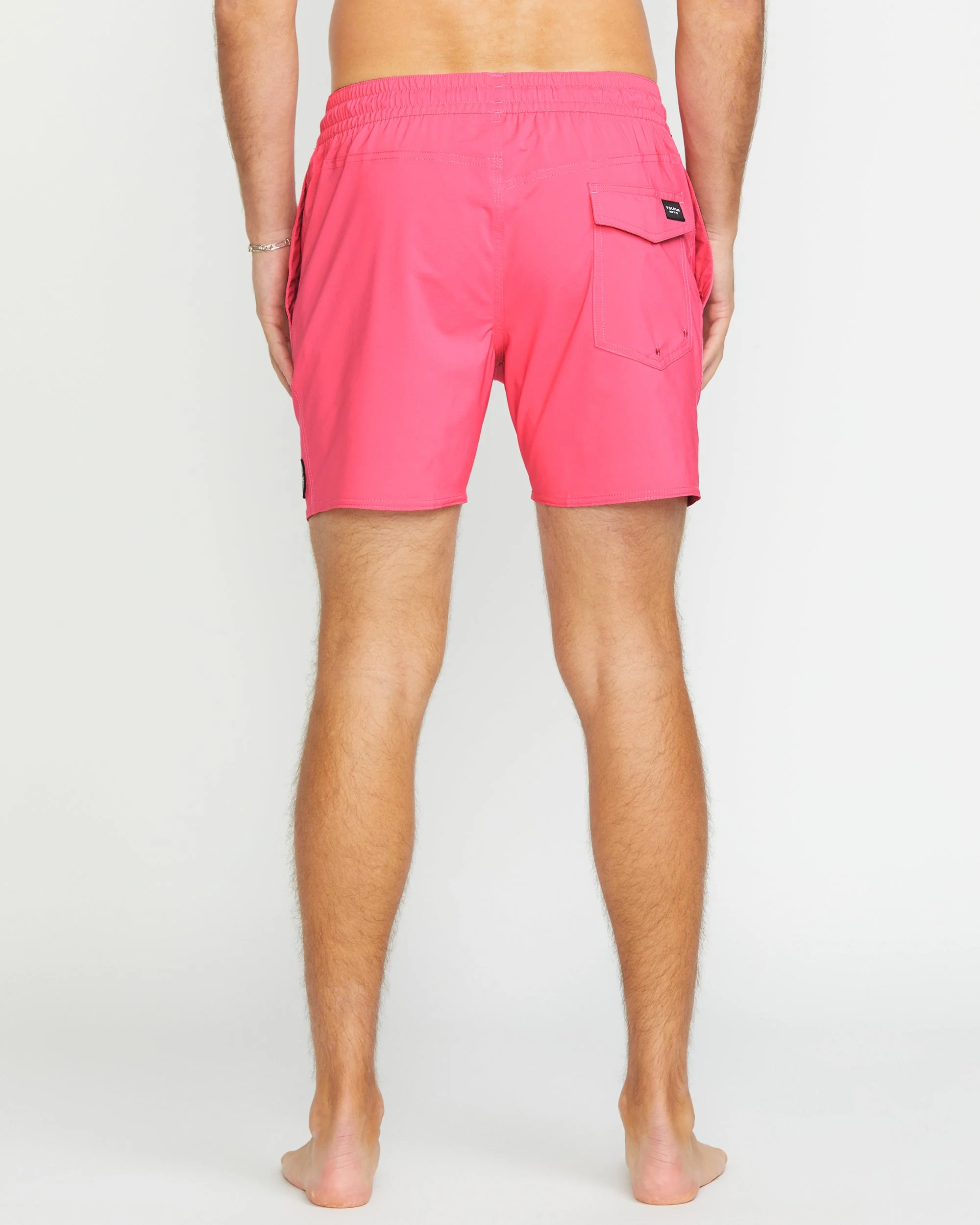 Lido Solid Trunk 16" Boardshort - NEON PINK - Image 2